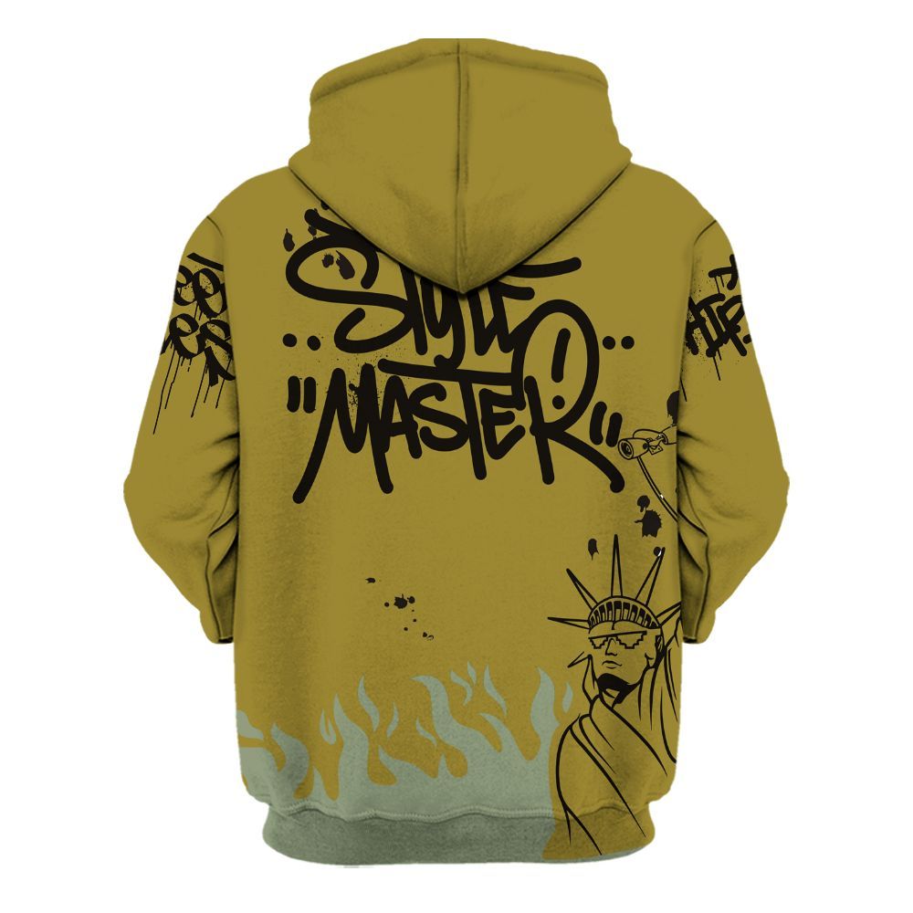 Hoodie To Match Air Flightposite Metallic Gold - Graphic Fck Around Find Out All Over Print
