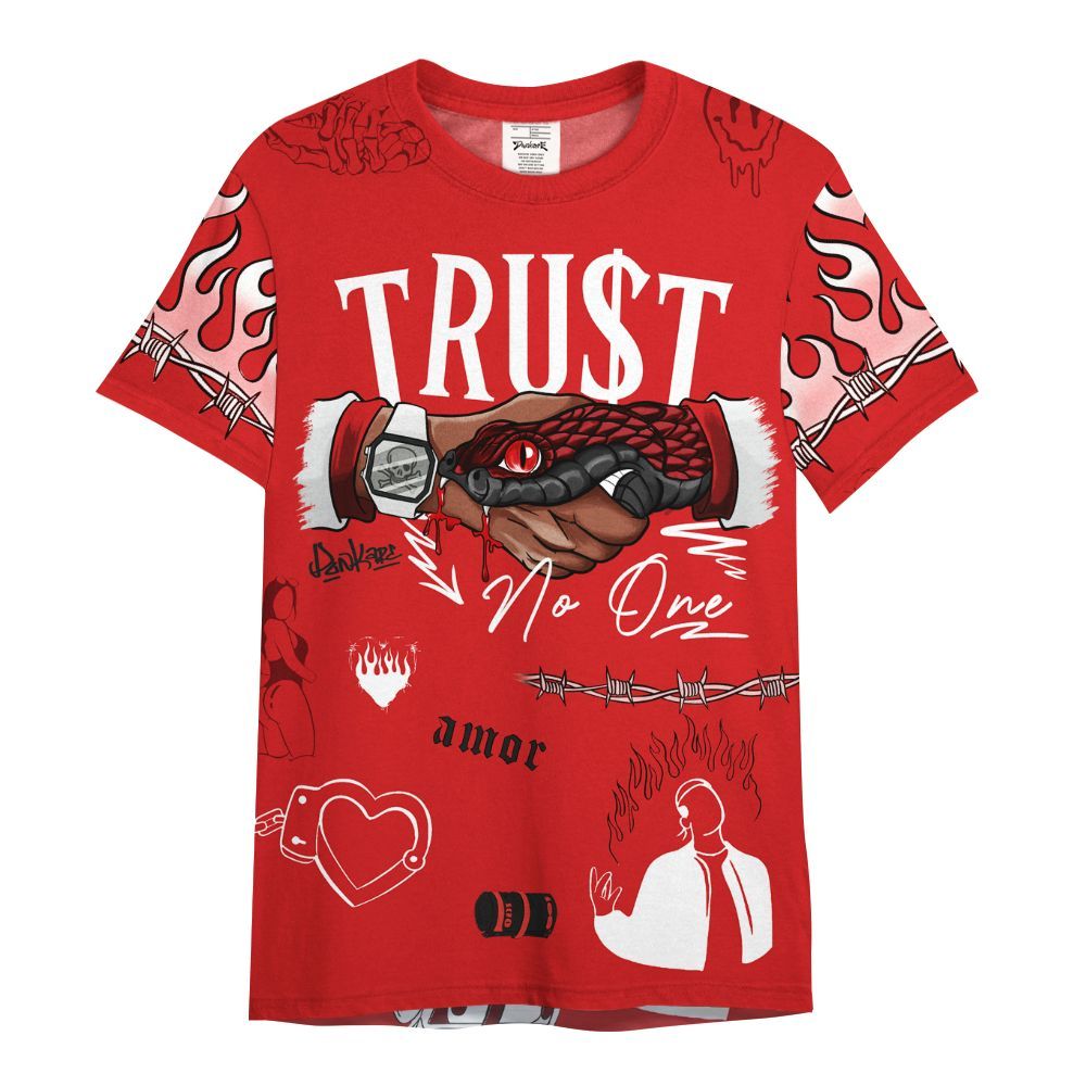 Shirt To Match Low Bred 11s - Snake Trust No One All Over Print
