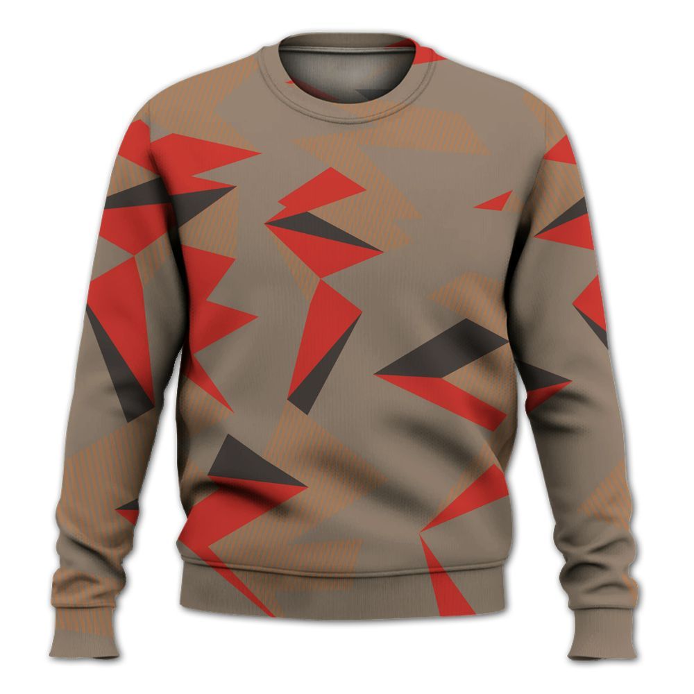 Sweatshirt To Match Air Max Rocky Distressed - Geometric Camouflage Pattern All Over Print