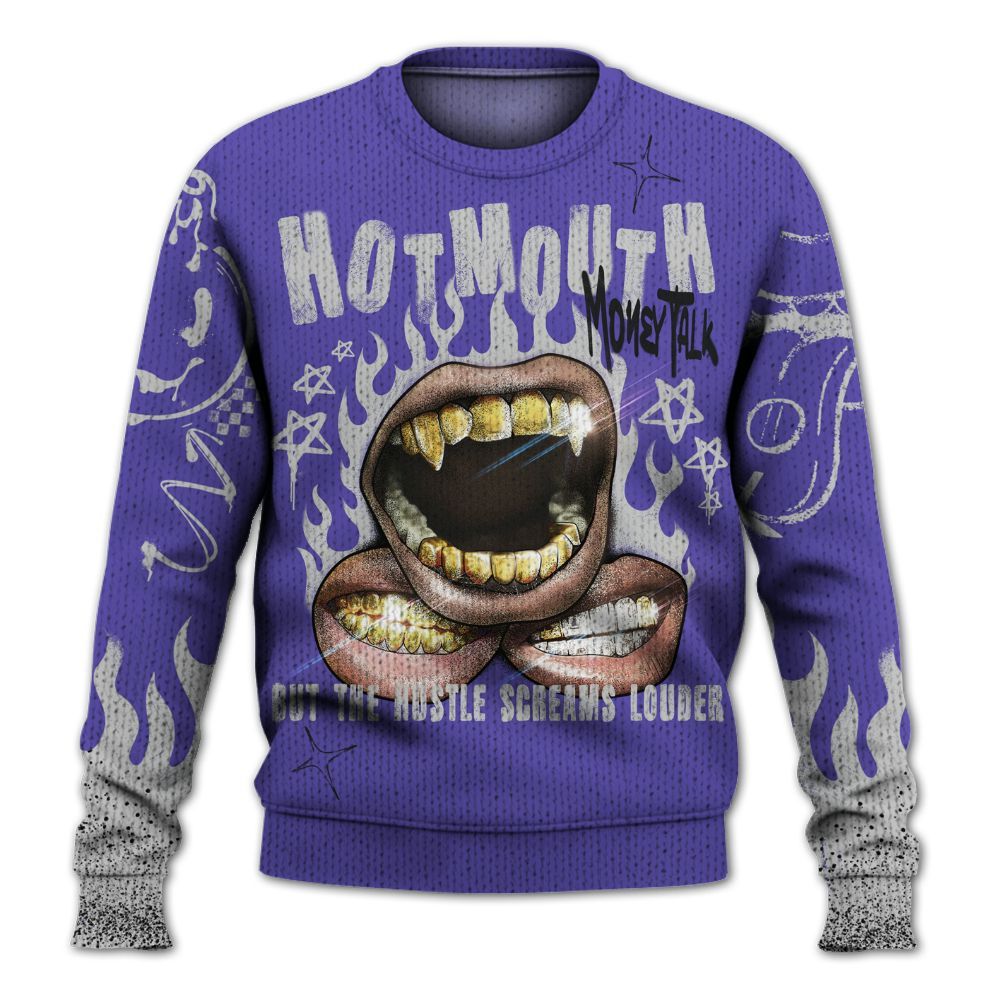 Knitted Sweater To Match Retro Concord 5s - Mouth Burning Street Style