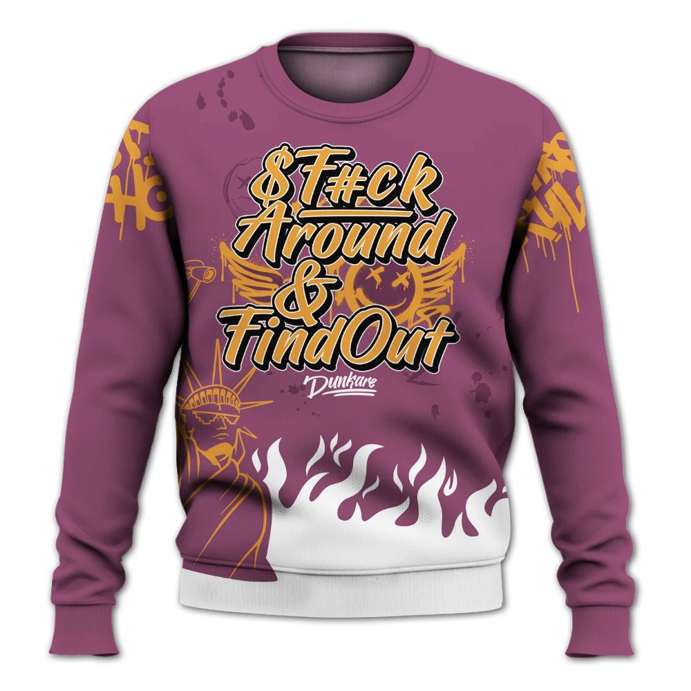 Sweatshirt To Match High OG Brotherhood 1s - Graphic Fck Around Find Out All Over Print