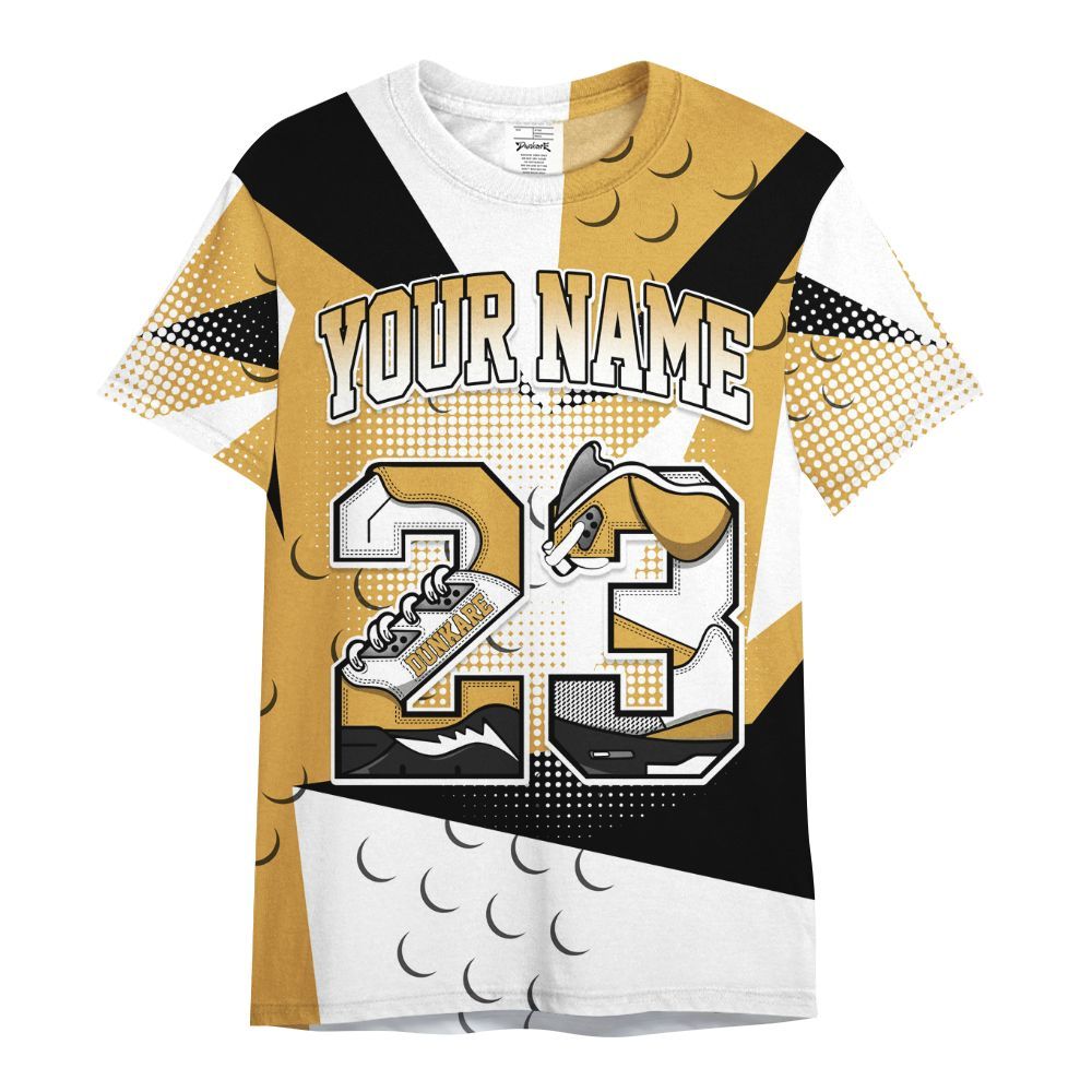 Shirt To Match Low OG Rookie Of The Year 1s - Poly Custom Name Number 23 5s All Over Print