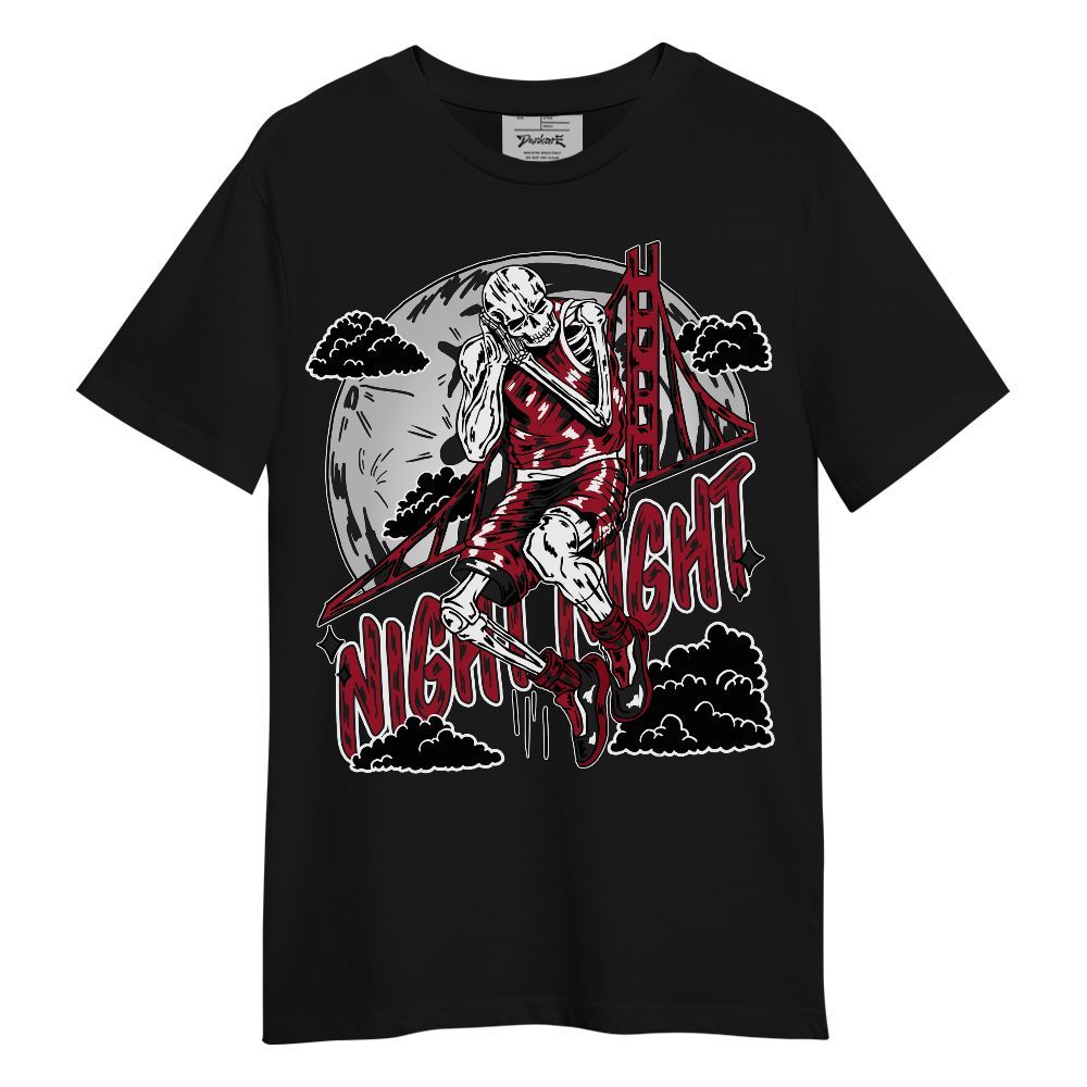 Shirt To Match High OG Black Toe Reimagined 1s - Golden Night Skeleton Unisex Shirt