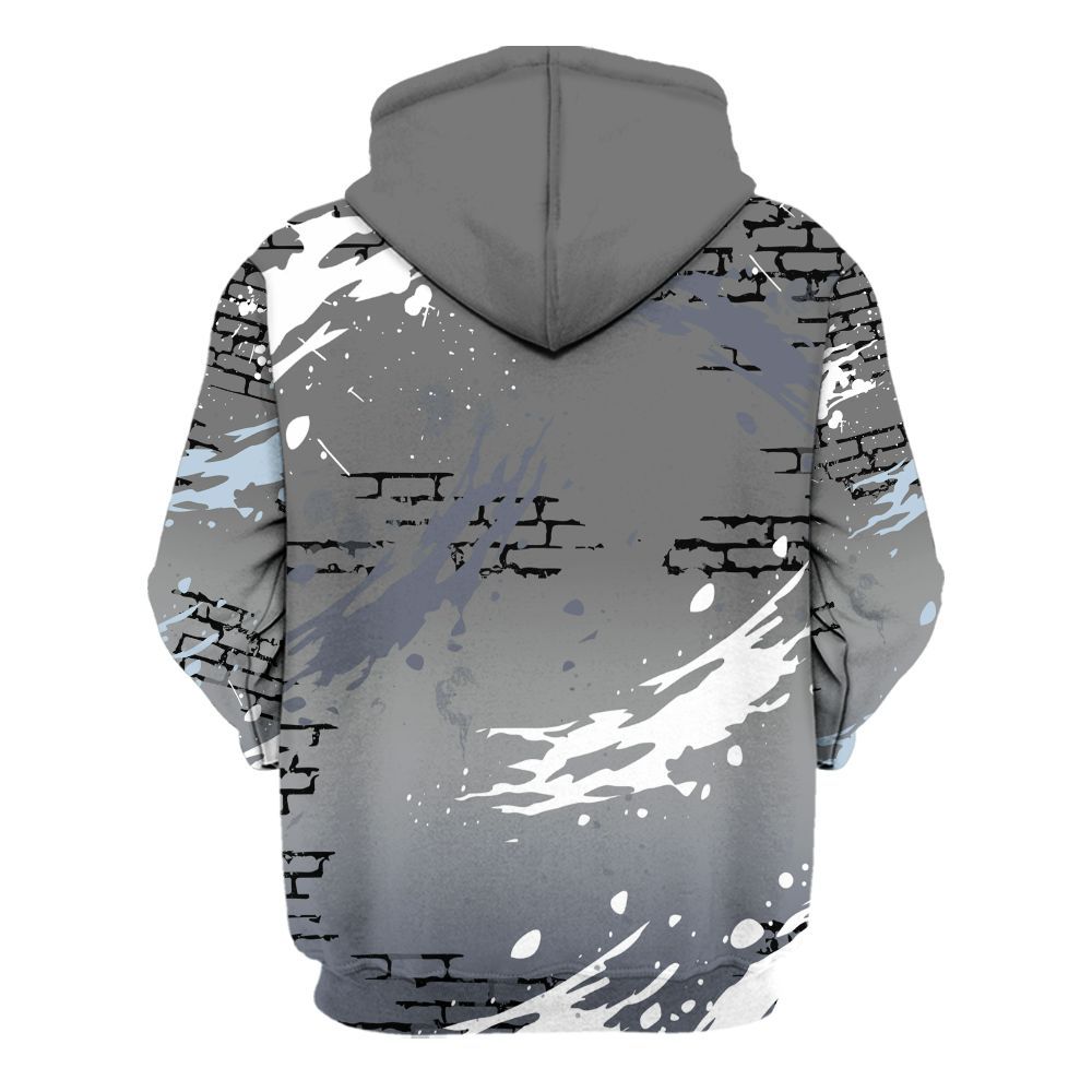 Hoodie To Match Cool Grey 6s - Values Of Loyalty Drip All Over Print