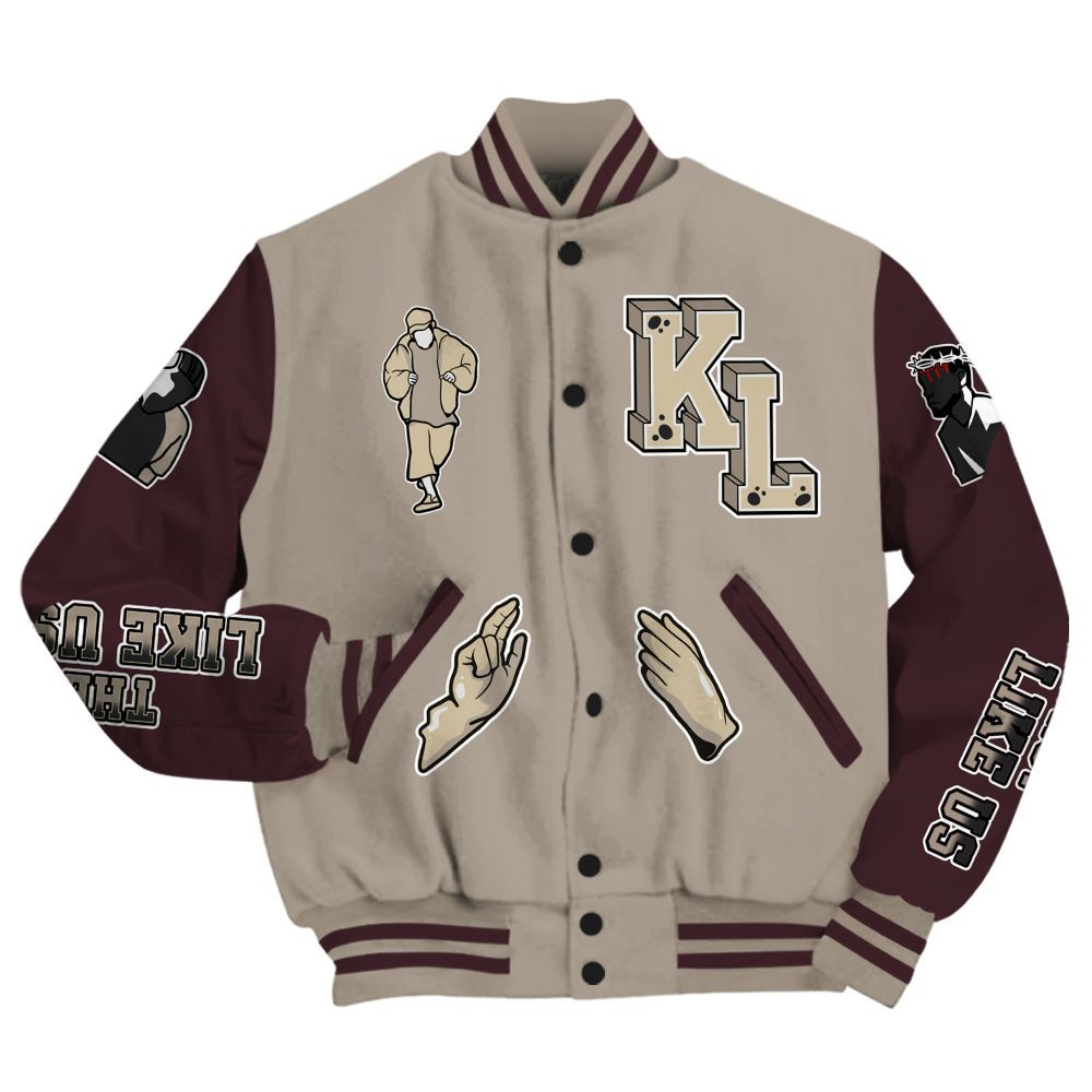 Varsity Jacket To Match AMM Retro Phantom 4s - Dislike Us Graphic All Over Print