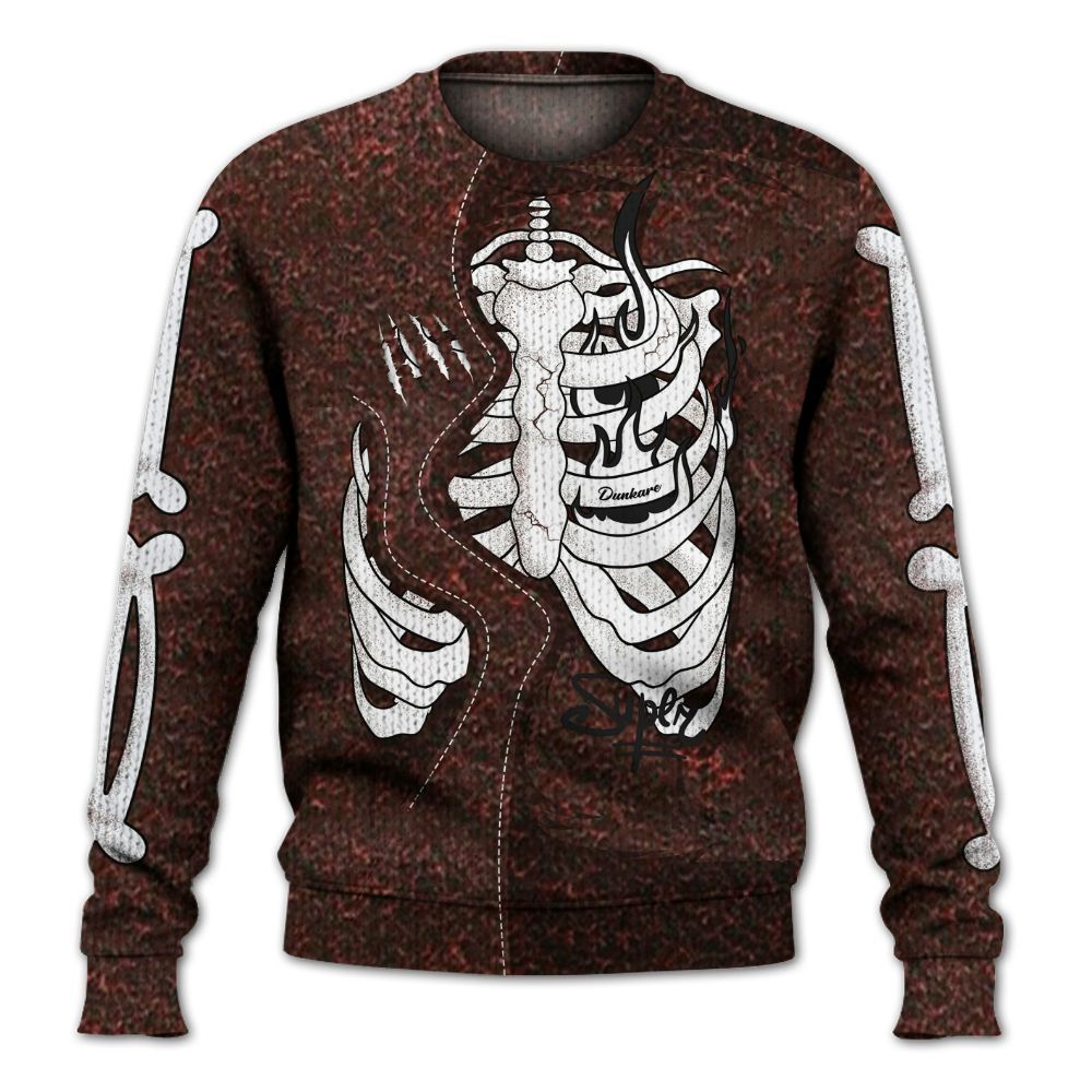 Knitted Sweater To Match Air Force 1 Low Halloween Skull 2024 - It's The Kick For Me