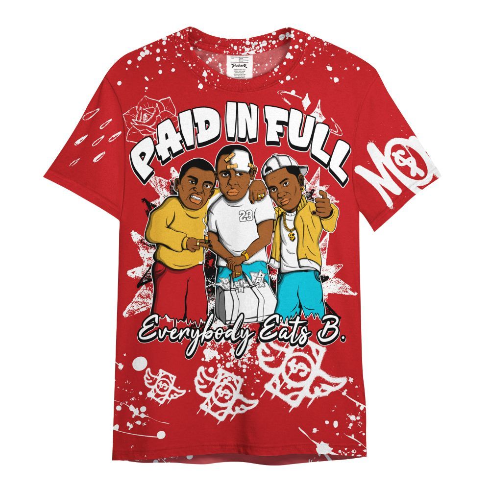 Shirt To Match Dunk Low Fruity Pebbles - Everybody Paid In Full Crayon All Over Print