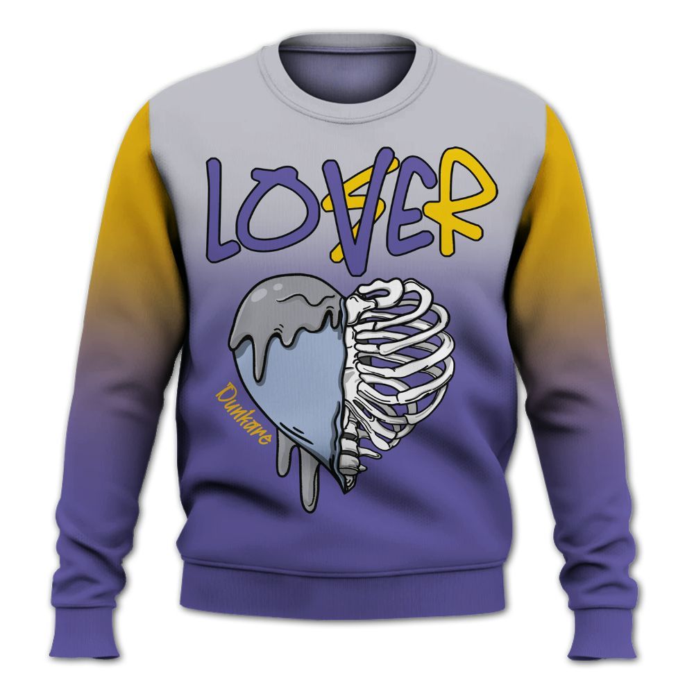 Sweatshirt To Match Lakeshow 4s - Loser Lover Dripping All Over Print