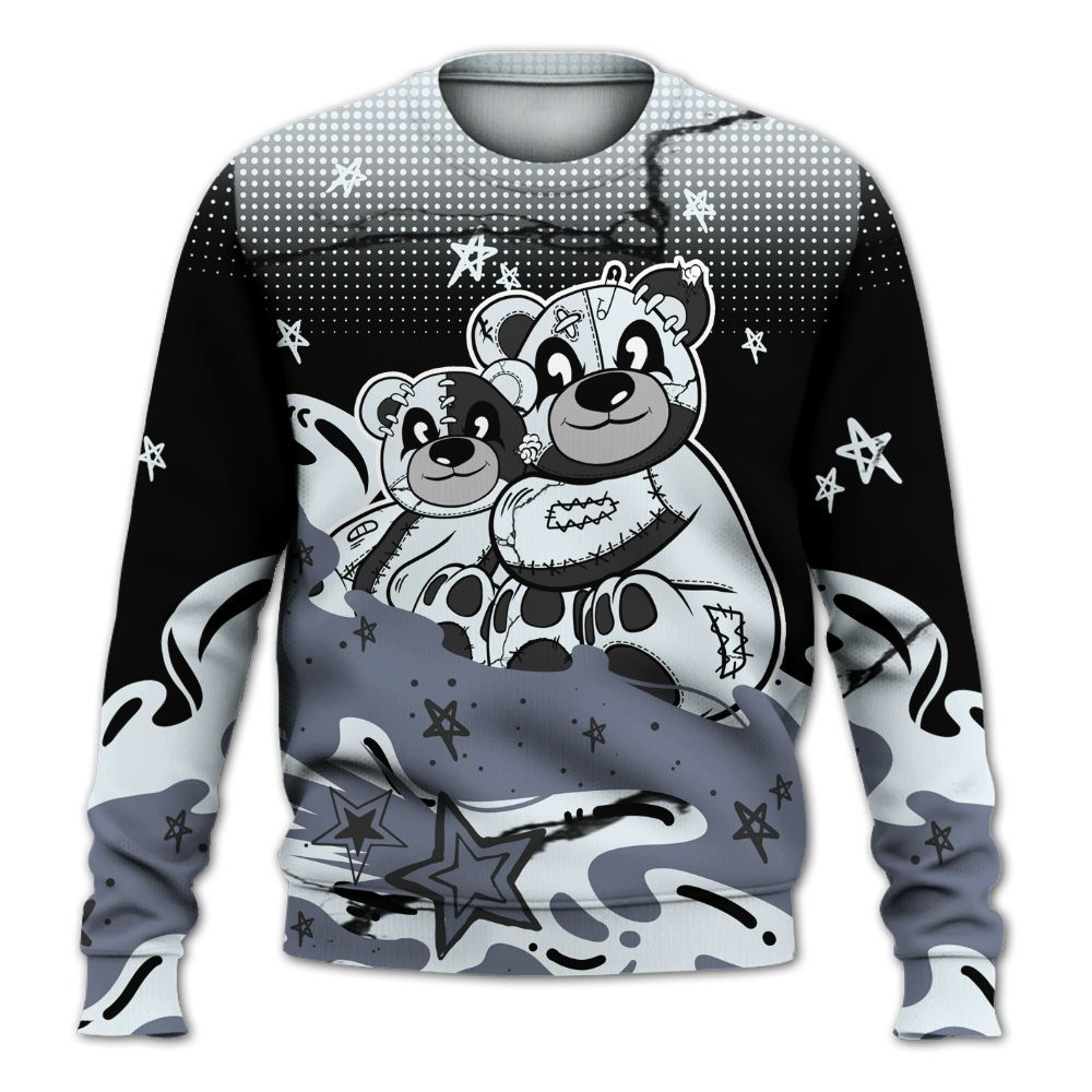 Sweatshirt To Match Air Foamposite Jin Kazama - Sincere Fondness Bear Stars All Over Print