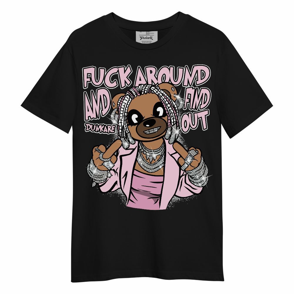 Shirt To Match Orchid 4s - F#ck Around Bear Bear Unisex Shirt