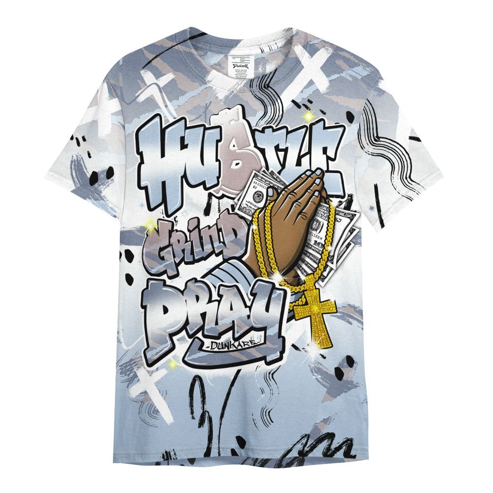 Shirt To Match Ja 2 Induction - Money Hustle Grind Pray All Over Print