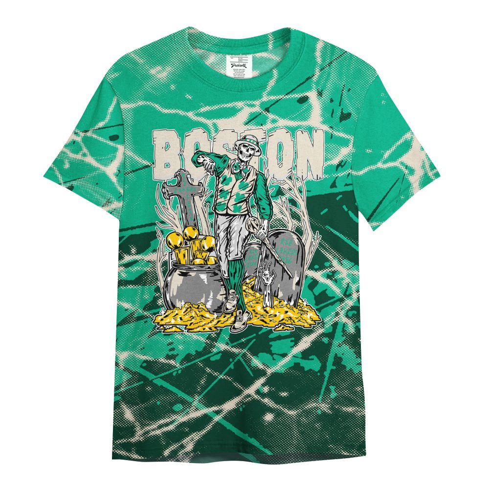 Shirt To Match Oxidized Green 4s - Goldrush Skeleton Profound All Over Print