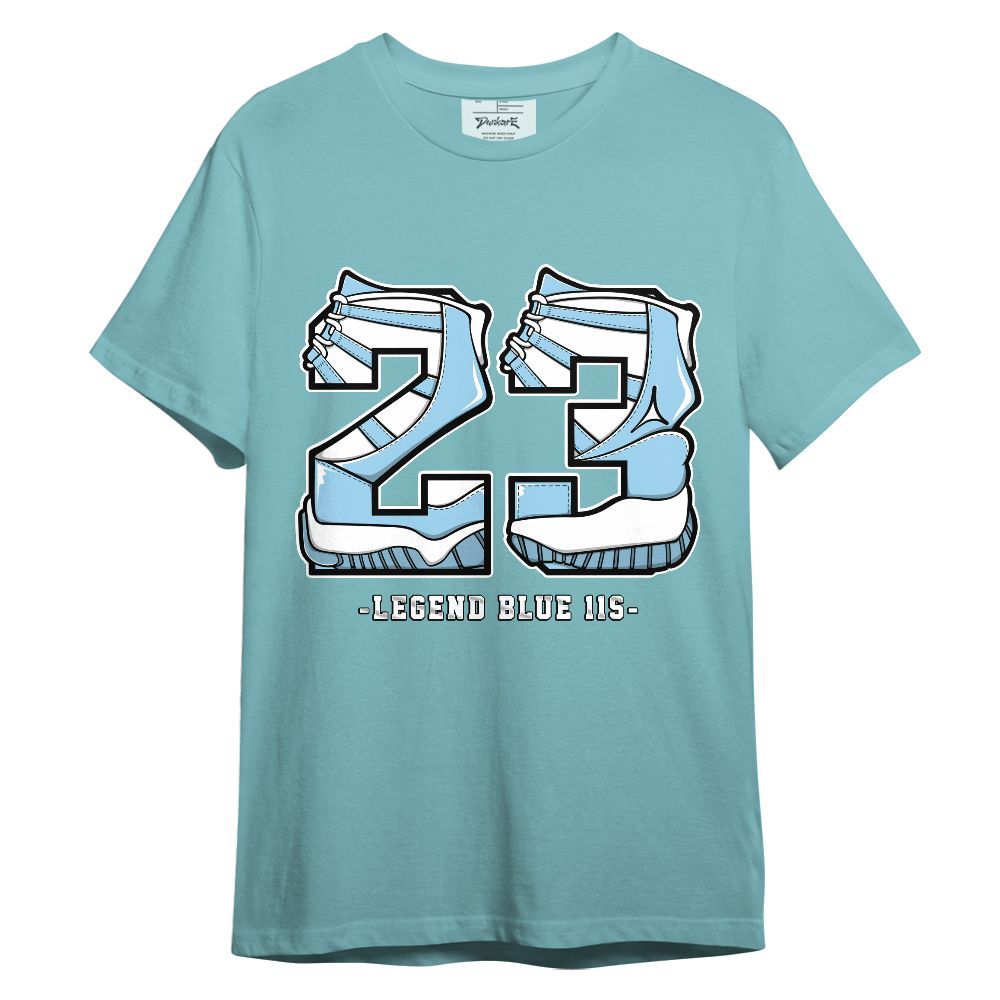 Shirt To Match Legend Blue 11s - Number 23 Style 11s Graphic