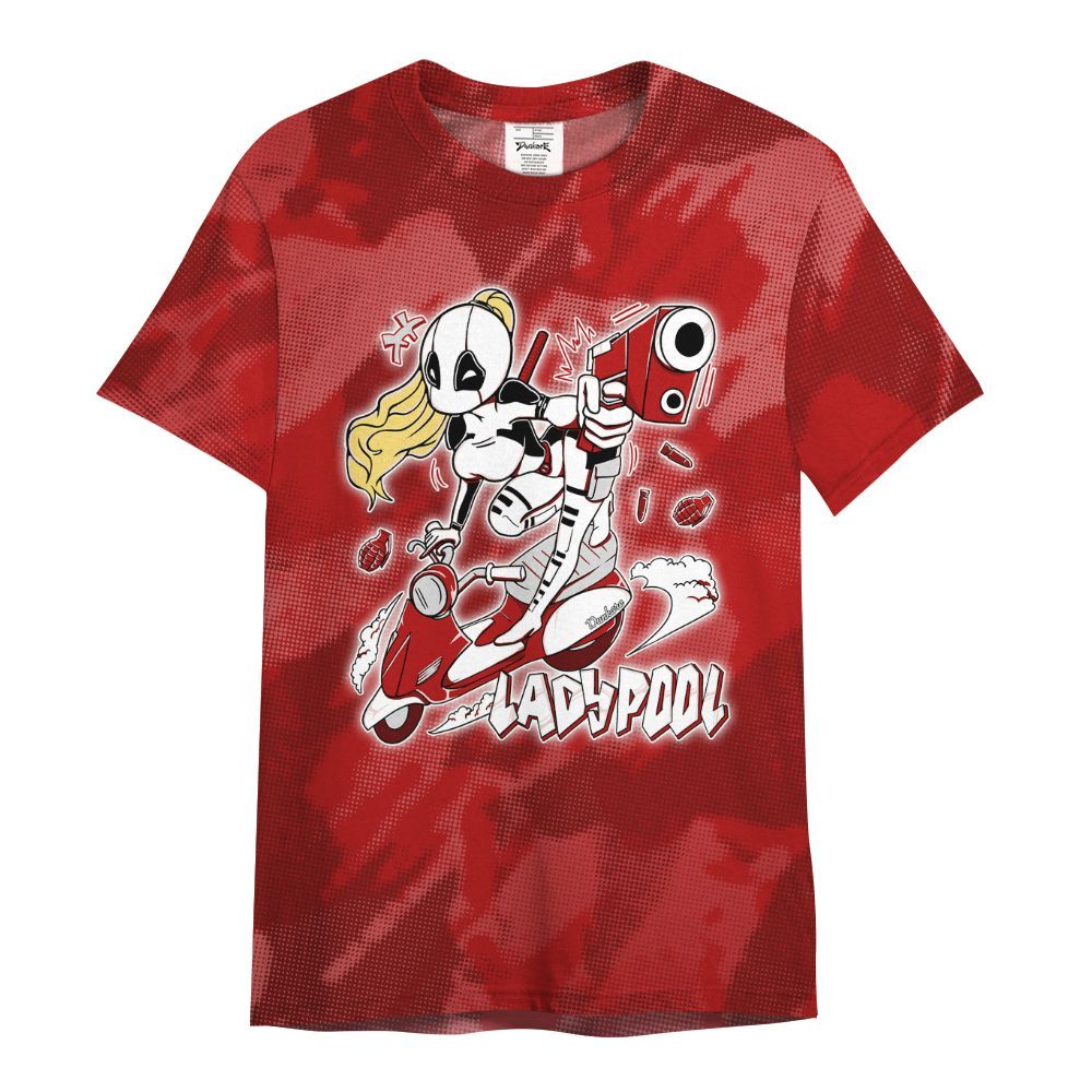 Shirt To Match Red Taxi 12s - Lady Pool Cartoon Abstract Halftone All Over Print
