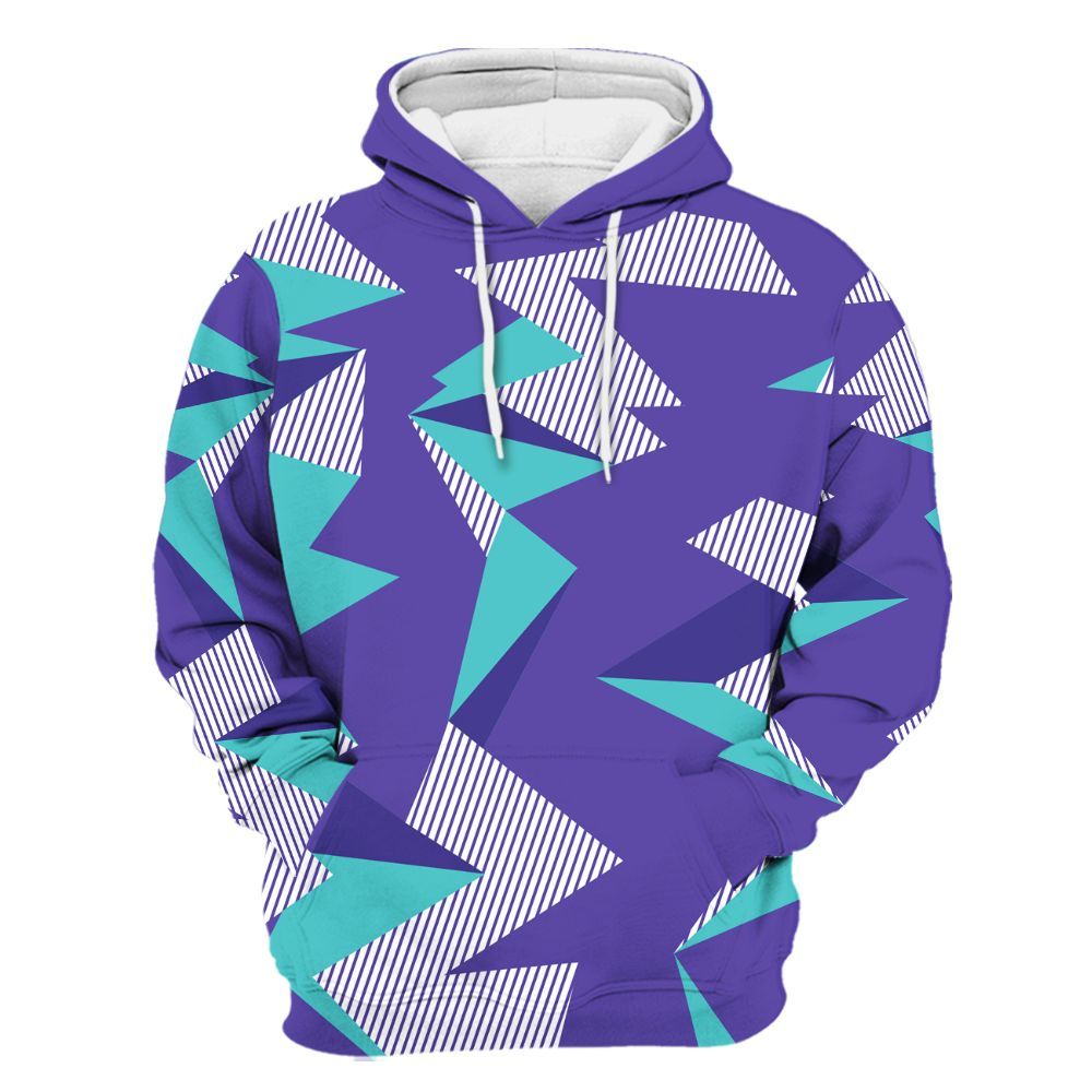 Hoodie To Match Low Hornets 1s - Geometric Camouflage Pattern All Over Print
