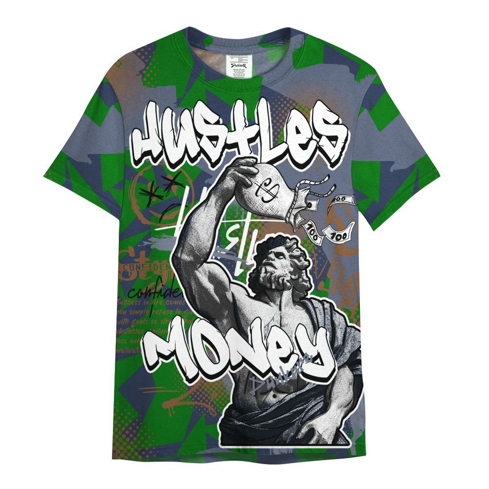 Shirt To Match Midnight Navy 13s - Huslte Money Retro All Over Print