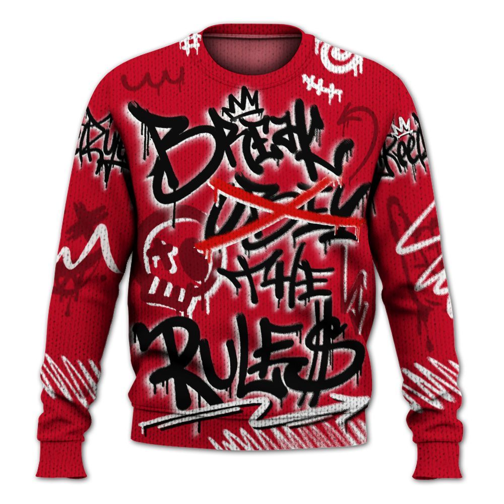 Knitted Sweater To Match Cortez GS Valentine's Day - Break Rules Streetwear