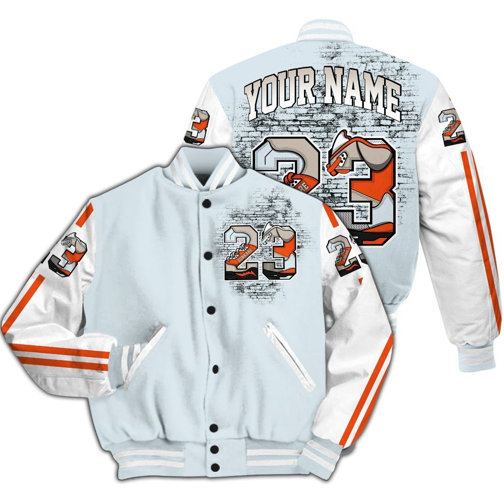 Varsity Jacket To Match High OG Alaska 1s - Custom Name Number 23 5s All Over Print
