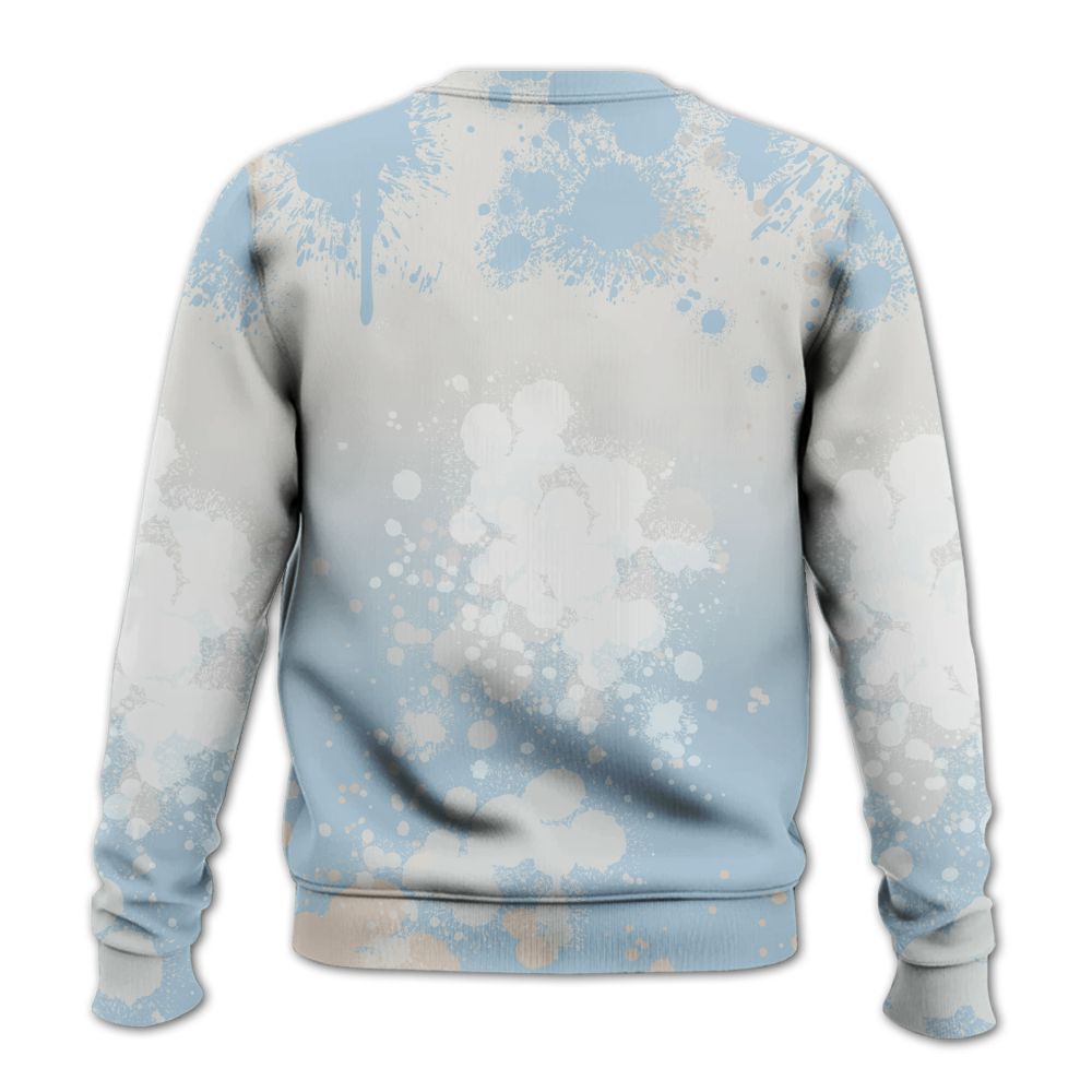 Sweatshirt To Match High OG Alaska 1s - God Blessed Ink Drip All Over Print