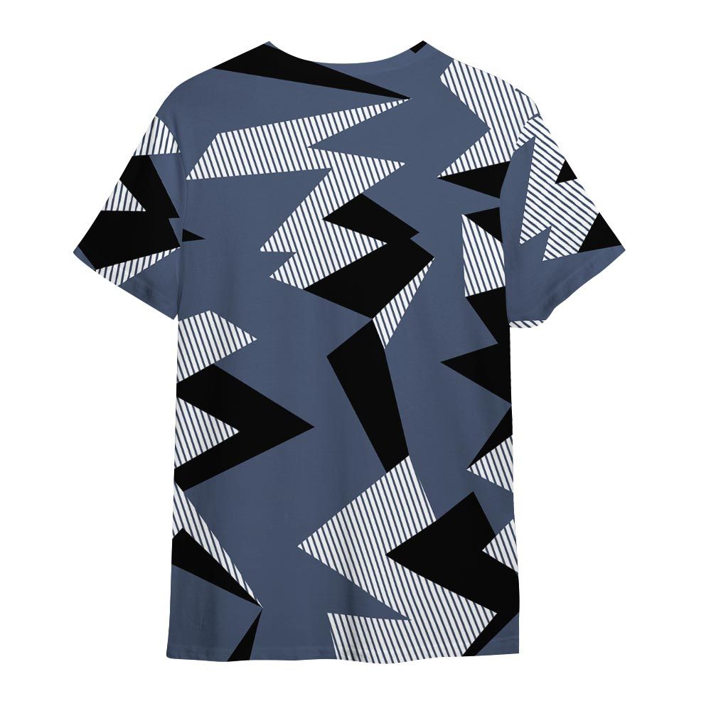 Shirt To Match Low Diffused Blue 11s - Geometric Camouflage Pattern Shirt Outfit