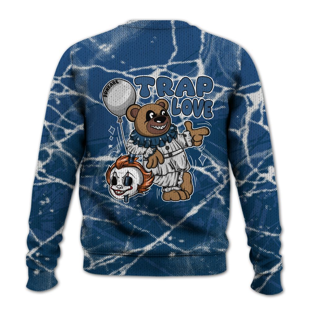 Knitted Sweater To Match High OG Midnight Navy 1s - Trap Loves Bear Profound