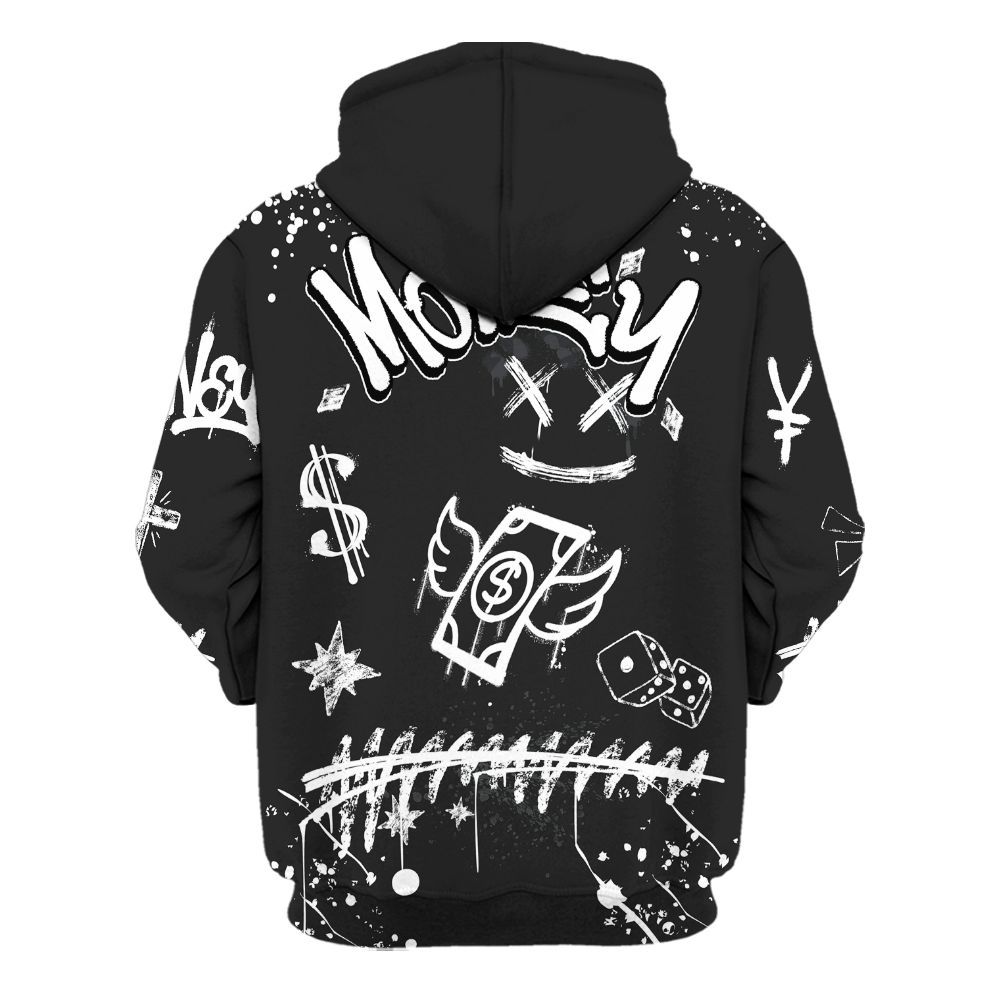 Hoodie To Match Black Cat 3s - Everybody Paid In Full Crayon All Over Print
