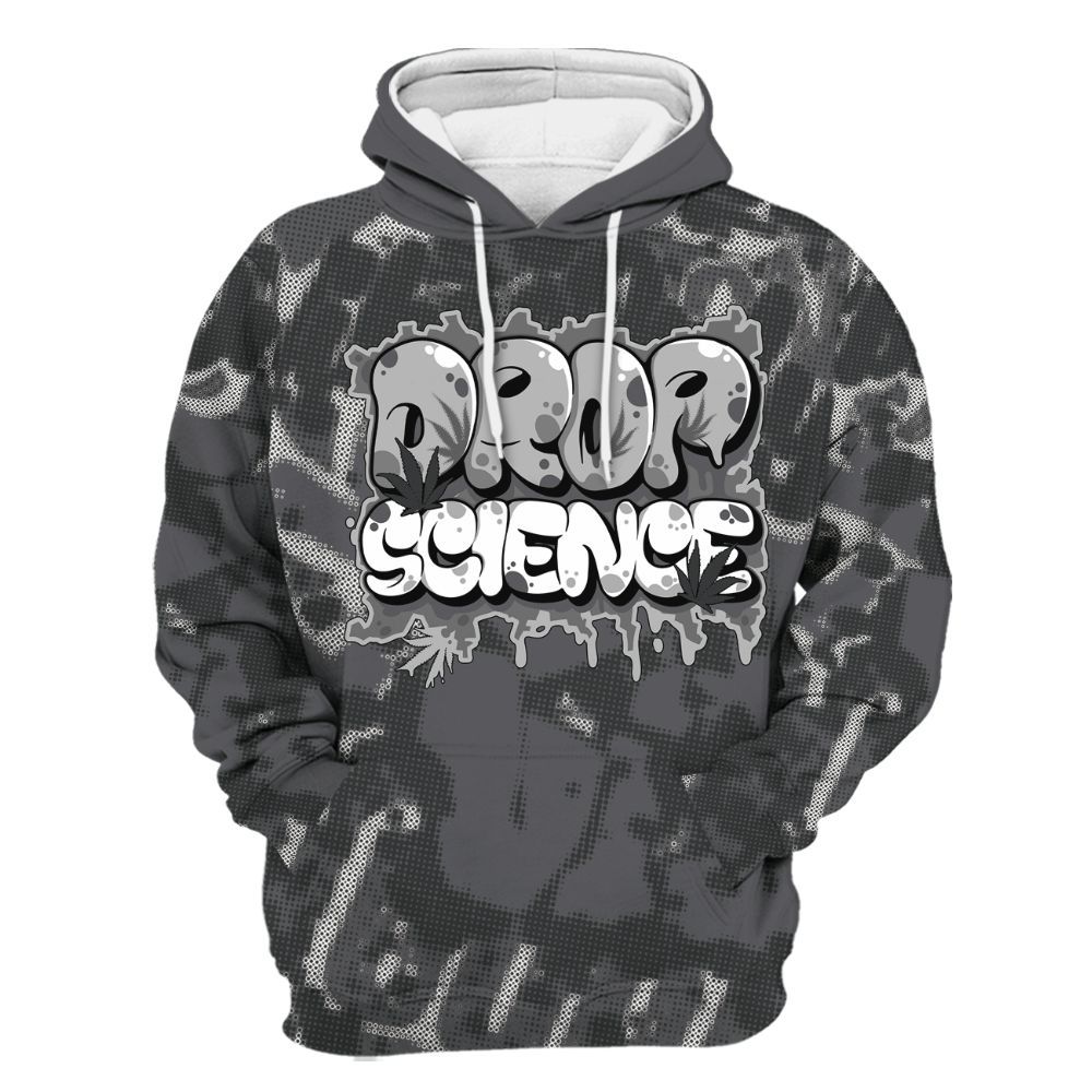 Hoodie To Match White Thunder 4s - Drop Science Street All Over Print