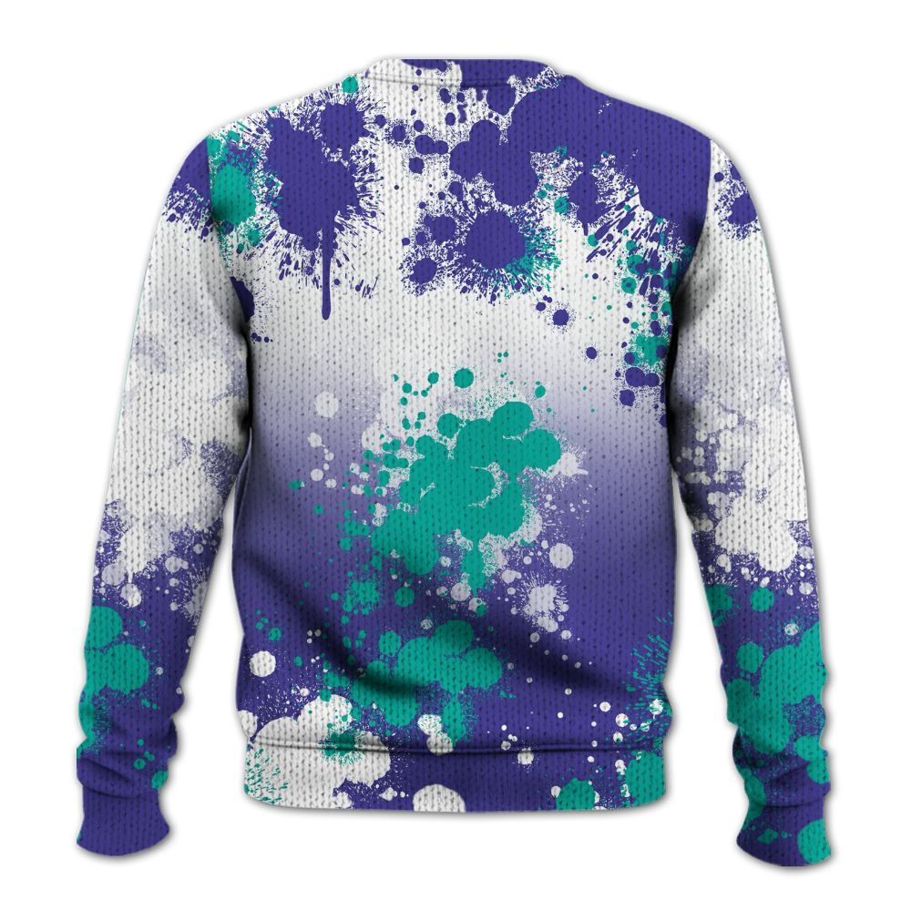 Sweater To Match Retro Grape 5s - Trust No One Scary Graphic