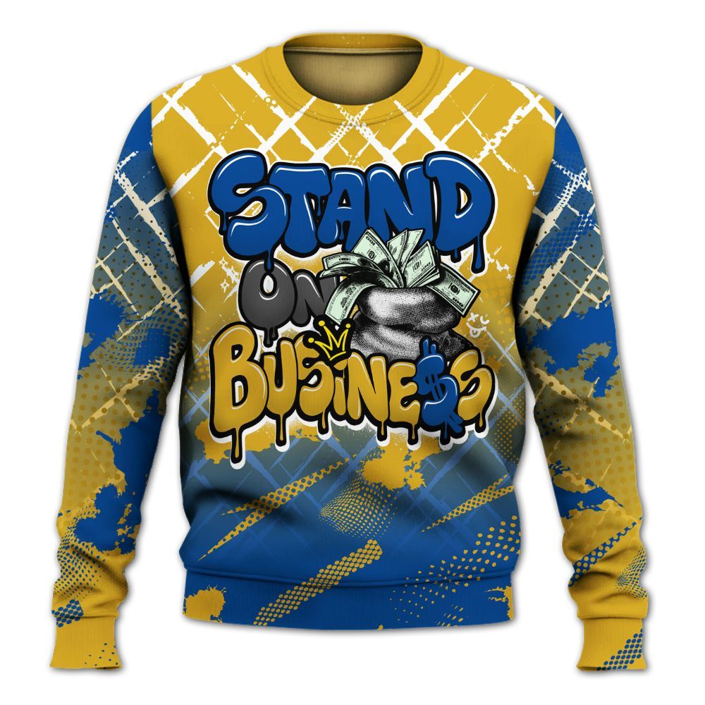 Sweatshirt To Match High Laney 1s - Halftone Stand Business Dripping All Over Print
