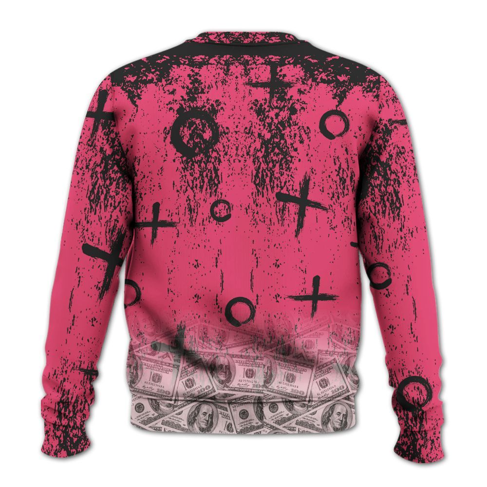 Sweatshirt To Match A'One Hyper Pink - Selfmade Unique Grunge All Over Print