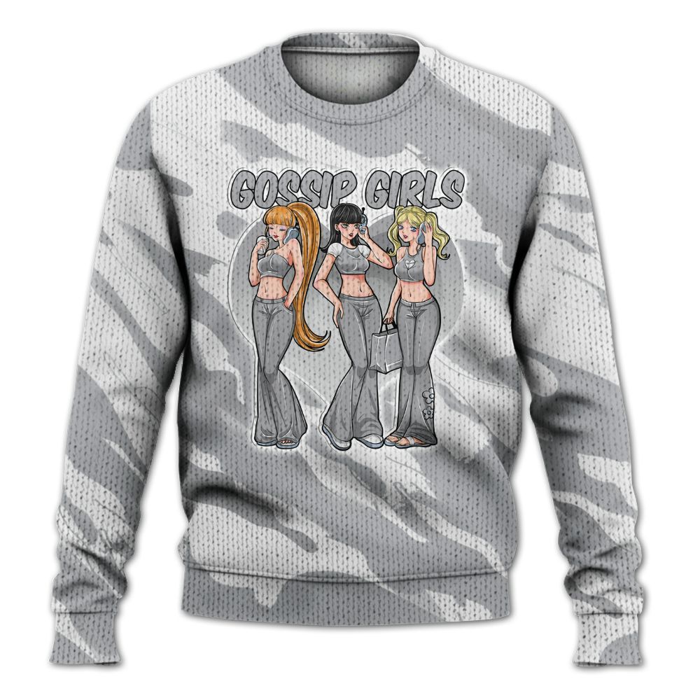 Knitted Sweater To Match Low OG Wolf Grey 1s - Gossip'Girls