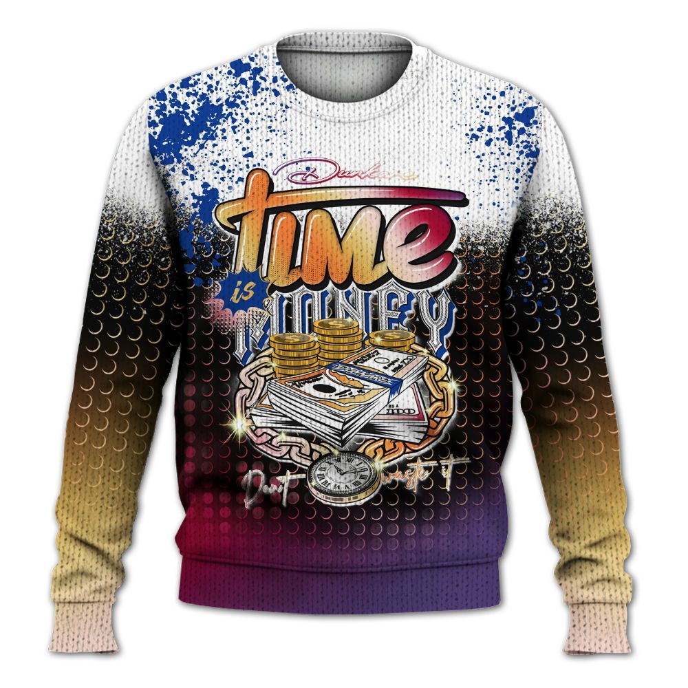 Knitted Sweater To Match Air Griffey Max Los Angeles 1s - Halftone Time Is Money