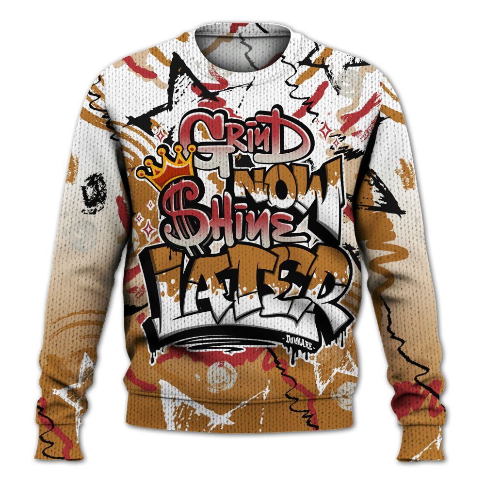 Knitted Sweater To Match Air Max Plus Sunset Swarovski - Grind Shine Later Drip