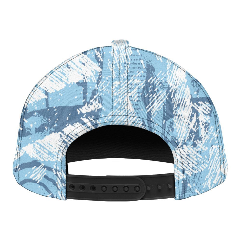 Snapback To Match Legend Blue 11s - Grunge Pattern Graphic