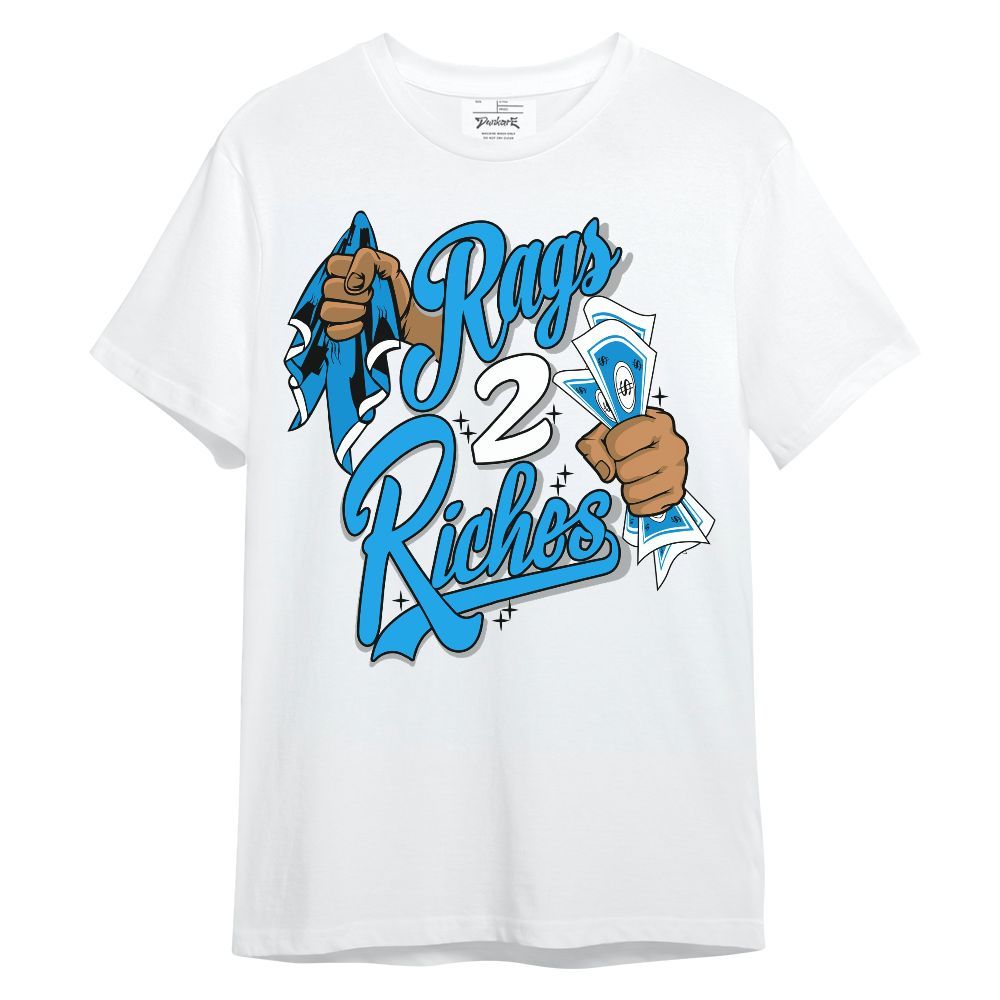 Shirt To Match Black University Blue 2022 13s - Rag 2 Riches Unisex Shirt