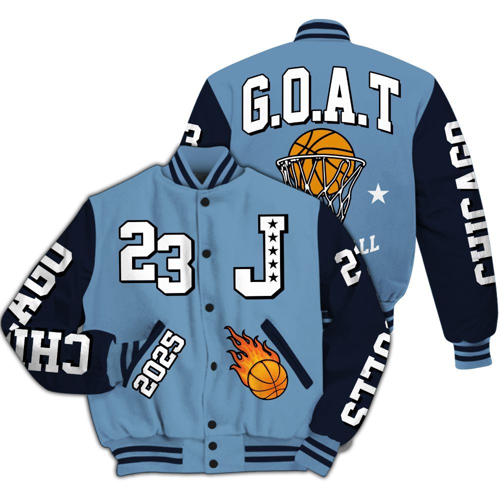 Varsity Jacket To Match High OG First In Flight 1s - Chicago 23 Basketball All Over Print