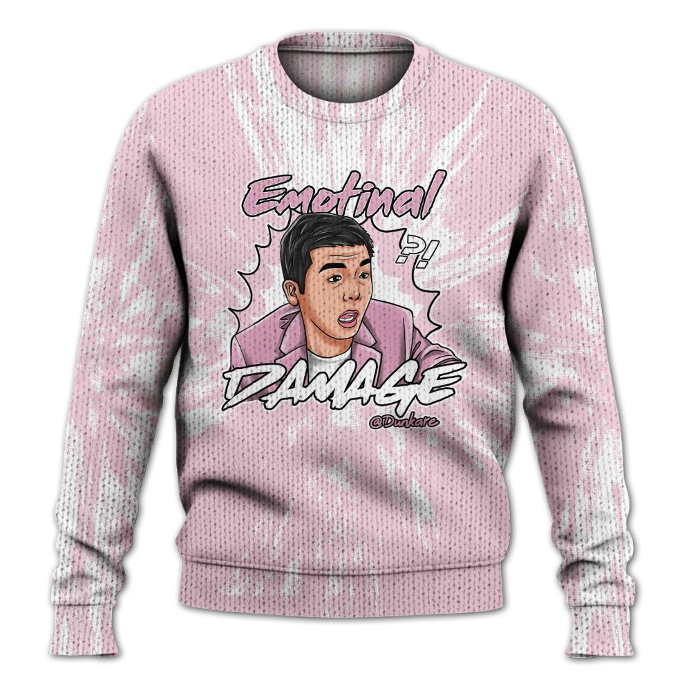 Knitted Sweater To Match Orchid 4s - Damaged Meme Shirt Unisex Outfit