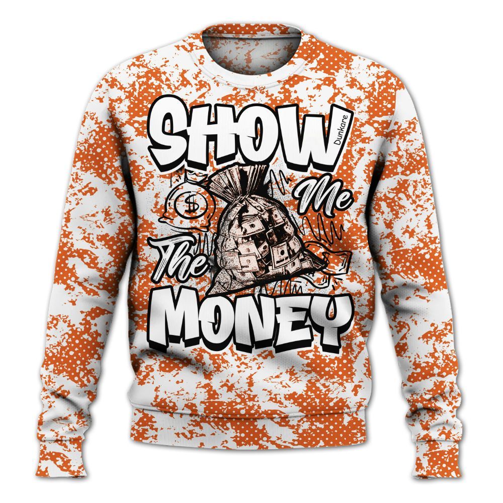 Sweatshirt To Match High OG Starfish 1s - Show Me The Money Retro All Over Print