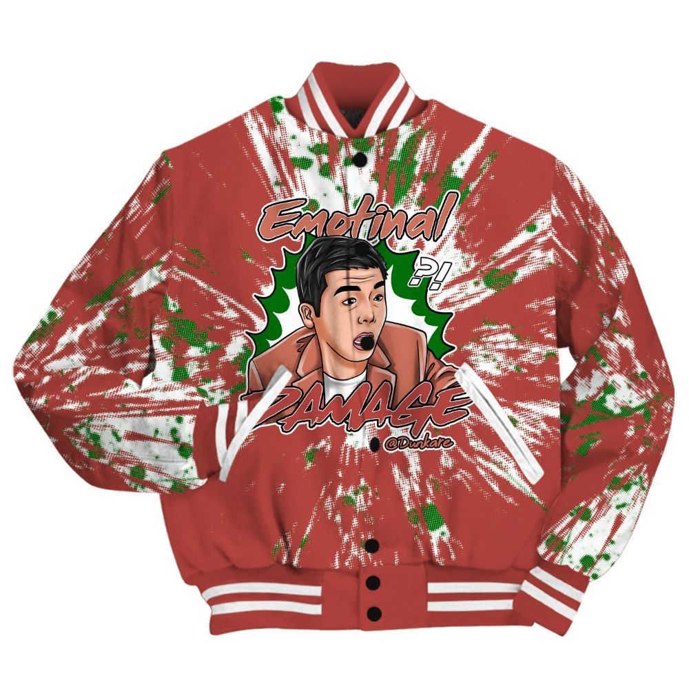 Varsity Jacket To Match Dune Red 13s Shirt - Damaged Meme Shirt Unisex Outfit All Over Print