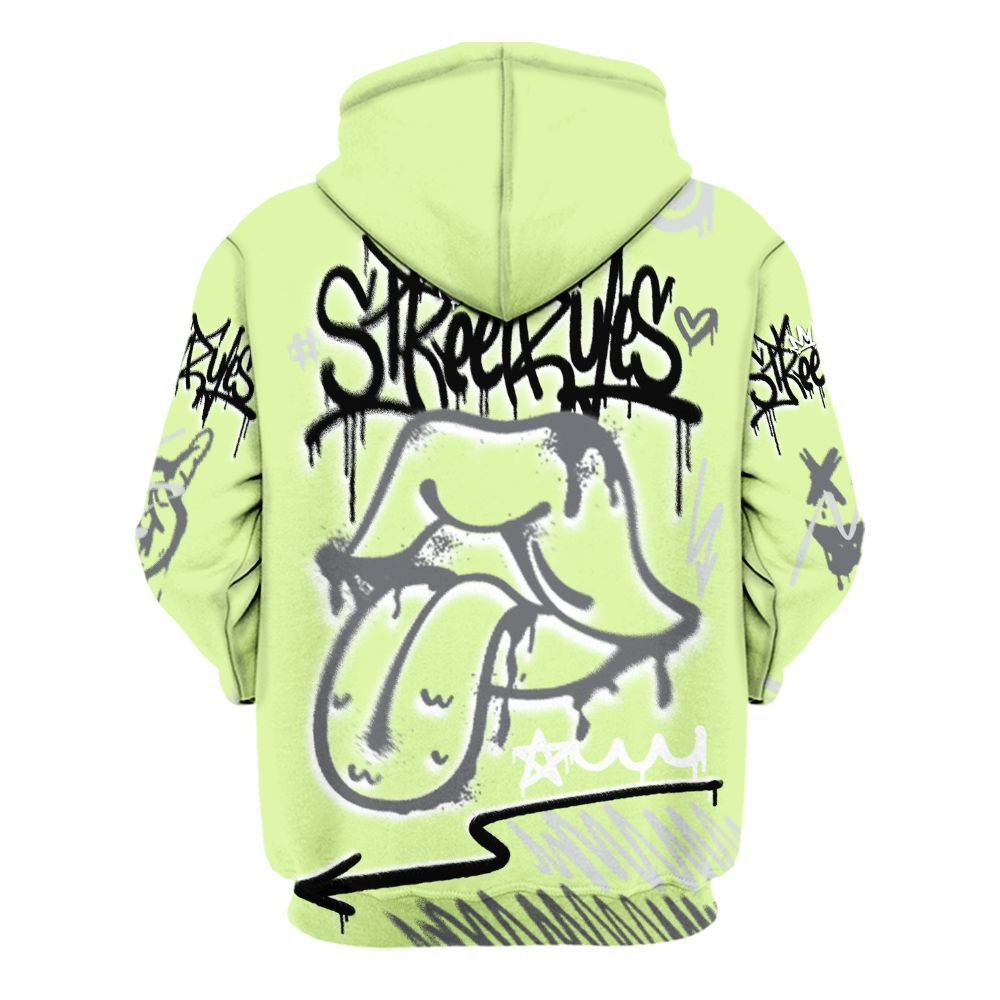 Hoodie To Match Smoke Grey Volt TR 1s - Break Rules Streetwear All Over Print