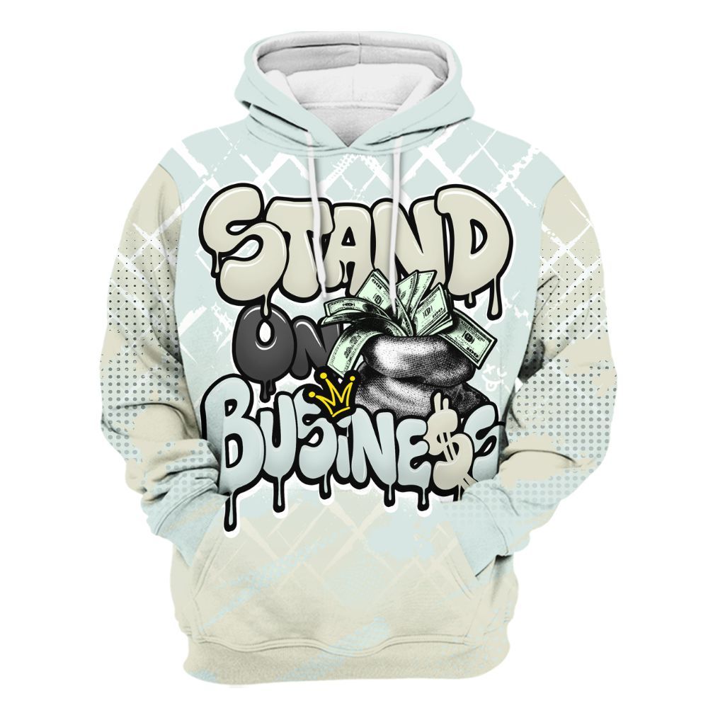 Hoodie To Match Pure Platinum 4s - Halftone Stand Business Dripping All Over Print