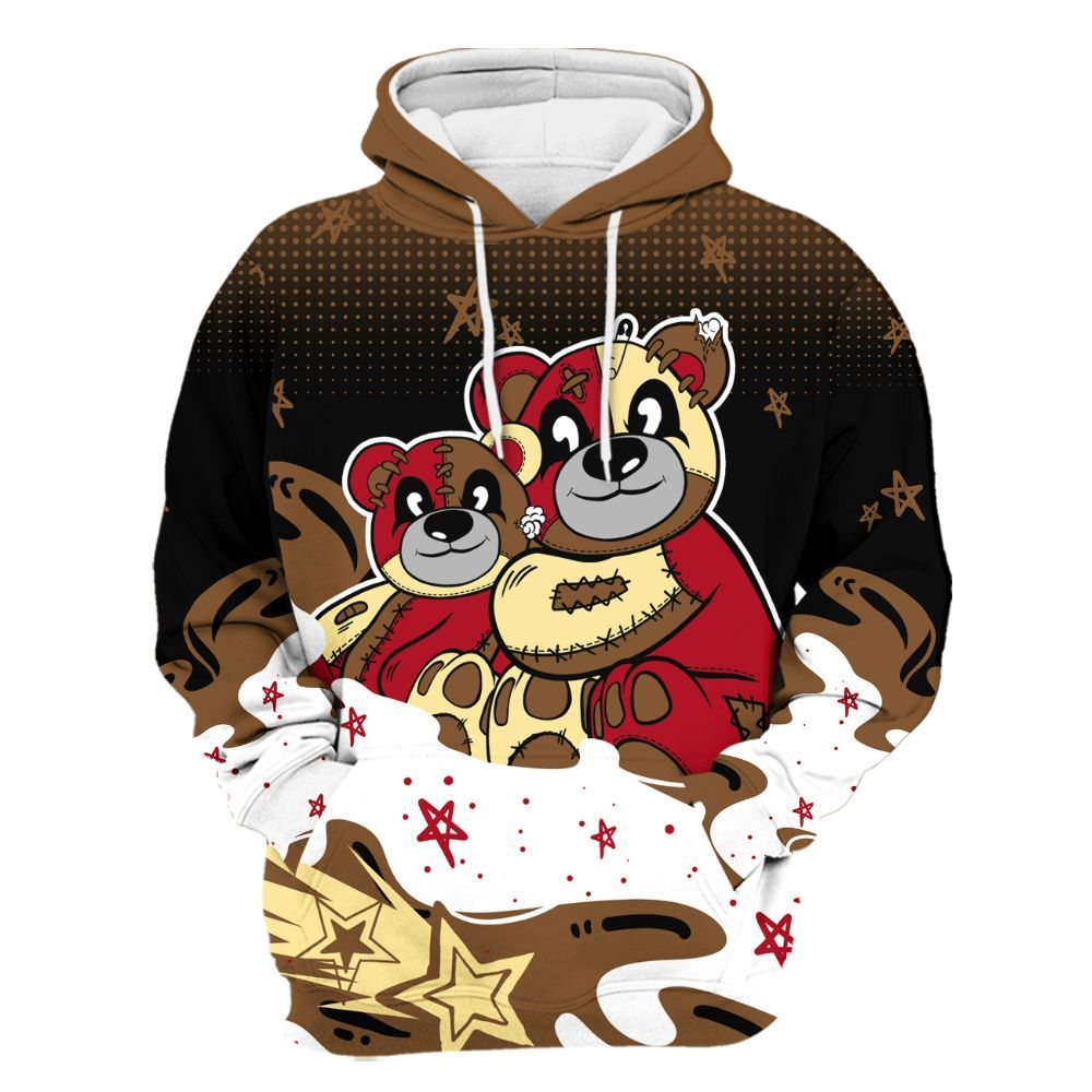 Hoodie To Match Air Max 90 Escape - Sincere Fondness Bear Stars All Over Print