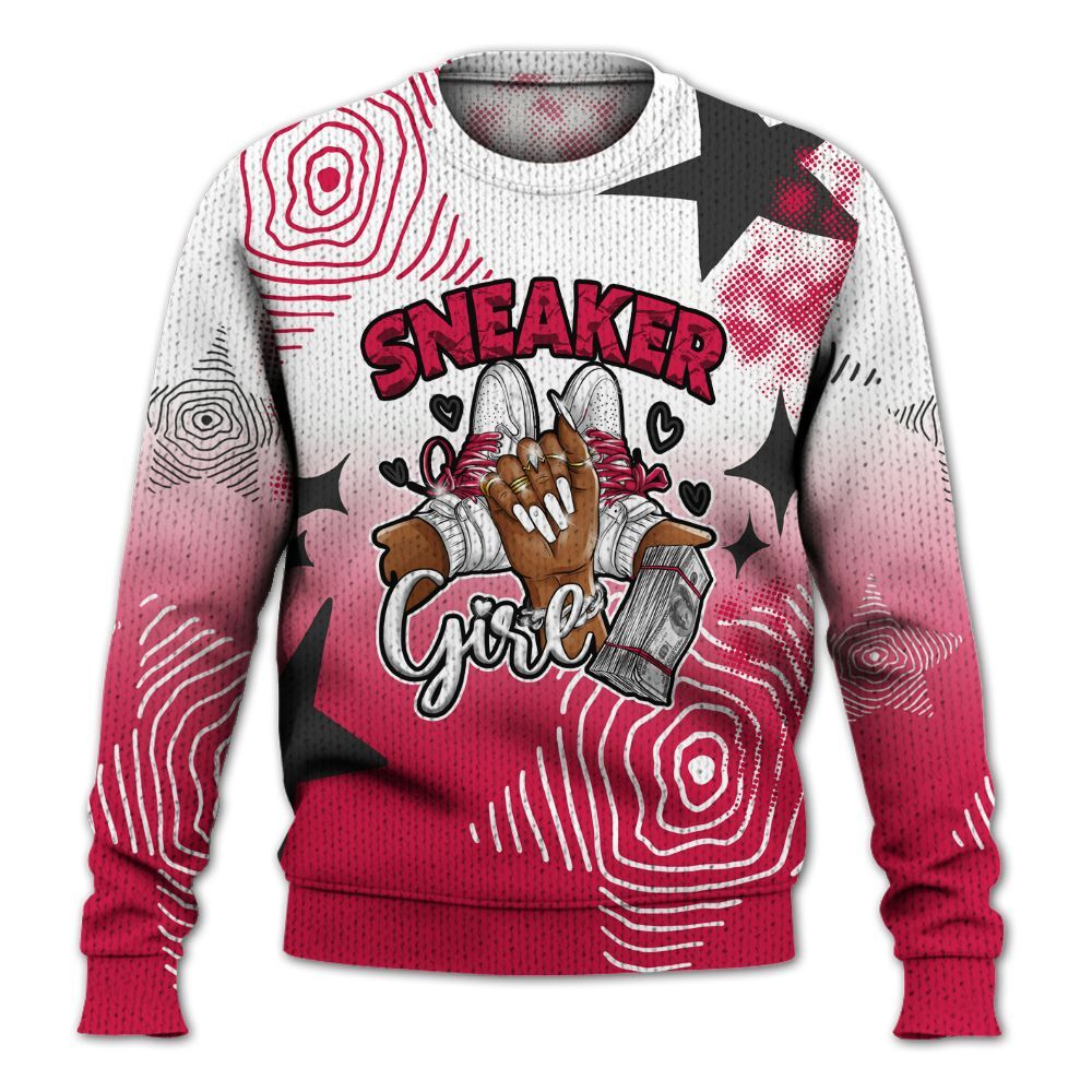 Knitted Sweater To Match Black Toe 14s - Sneakerz Girlz Unique Starz