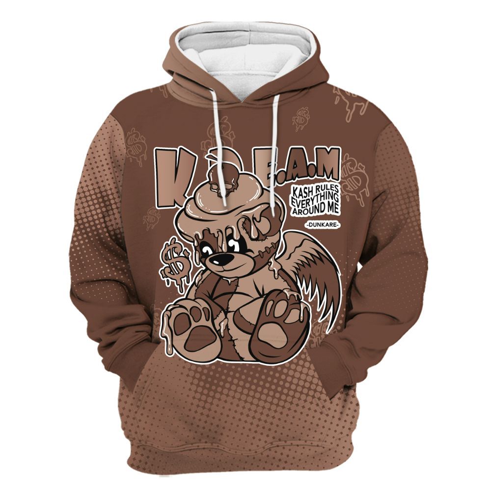 Hoodie To Match KD 4 Christmas - Loot Bear Unique Drip All Over Print