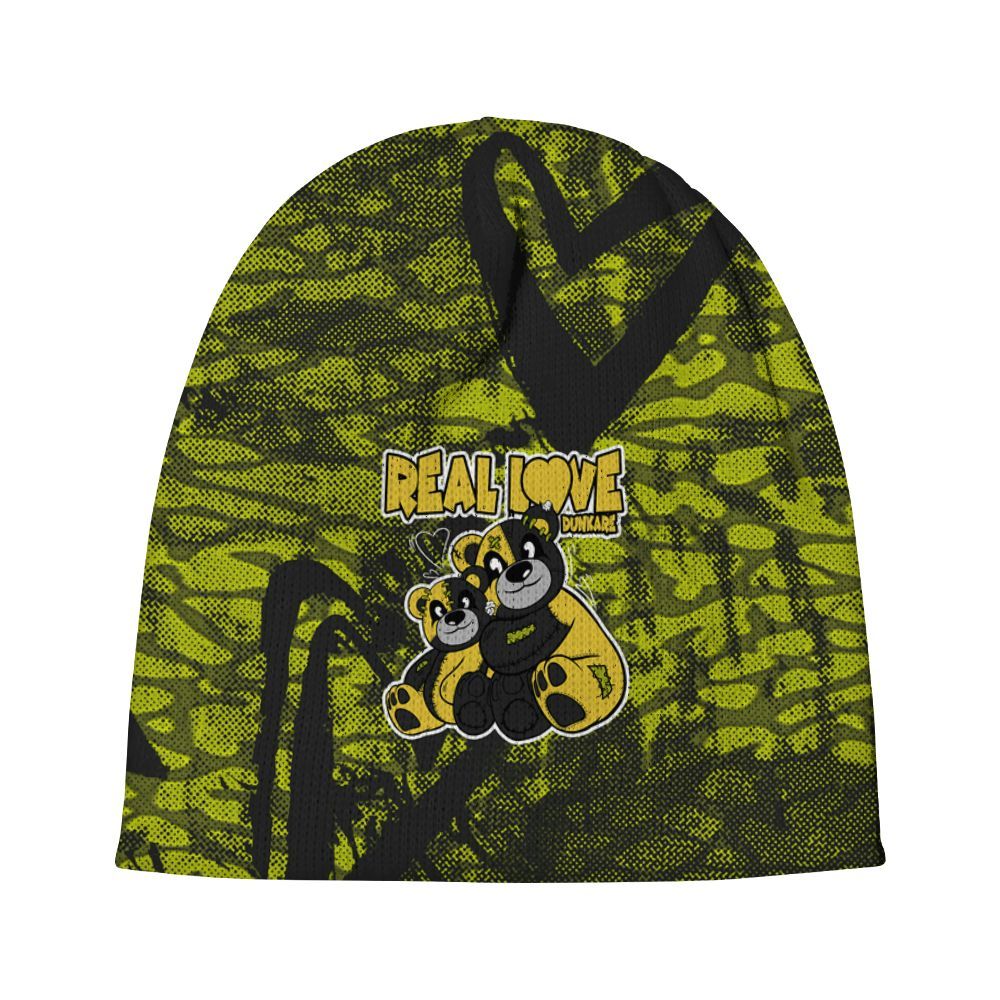 Beanie Hat To Match Dunk Low QS Halloween Skull - Sincere Fondness Bear Graphic