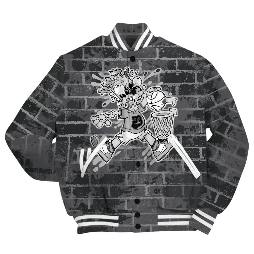 Varsity Jacket To Match White Thunder 4s Shirt - 85's Dunks Graphic Halloween All Over Print