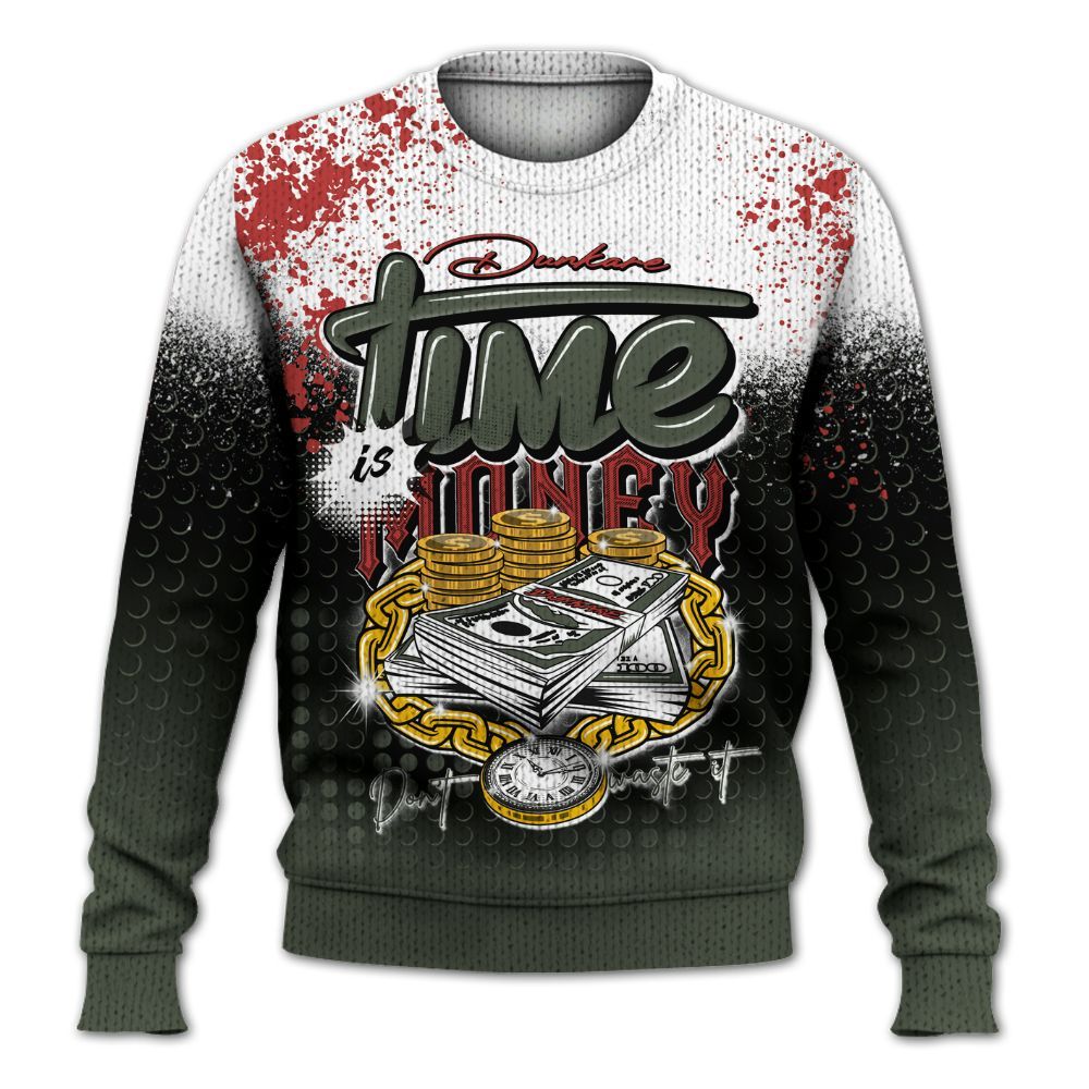 Sweater To Match Air Force 1 Low Year Of The Snake Shirt, Halftone Time Is Money Graphic