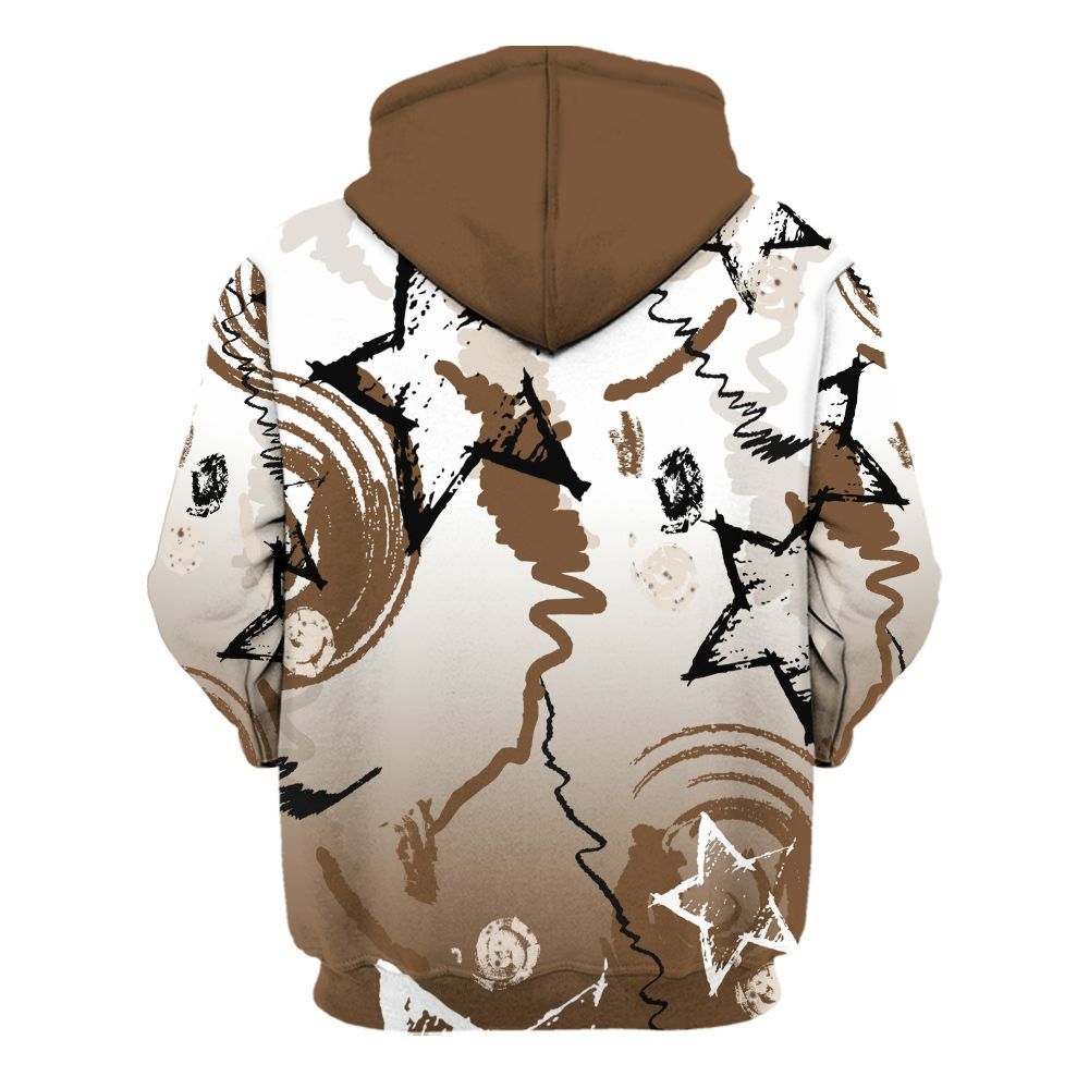 Hoodie To Match Eggnog 12s - Grind Shine Later Drip All Over Print