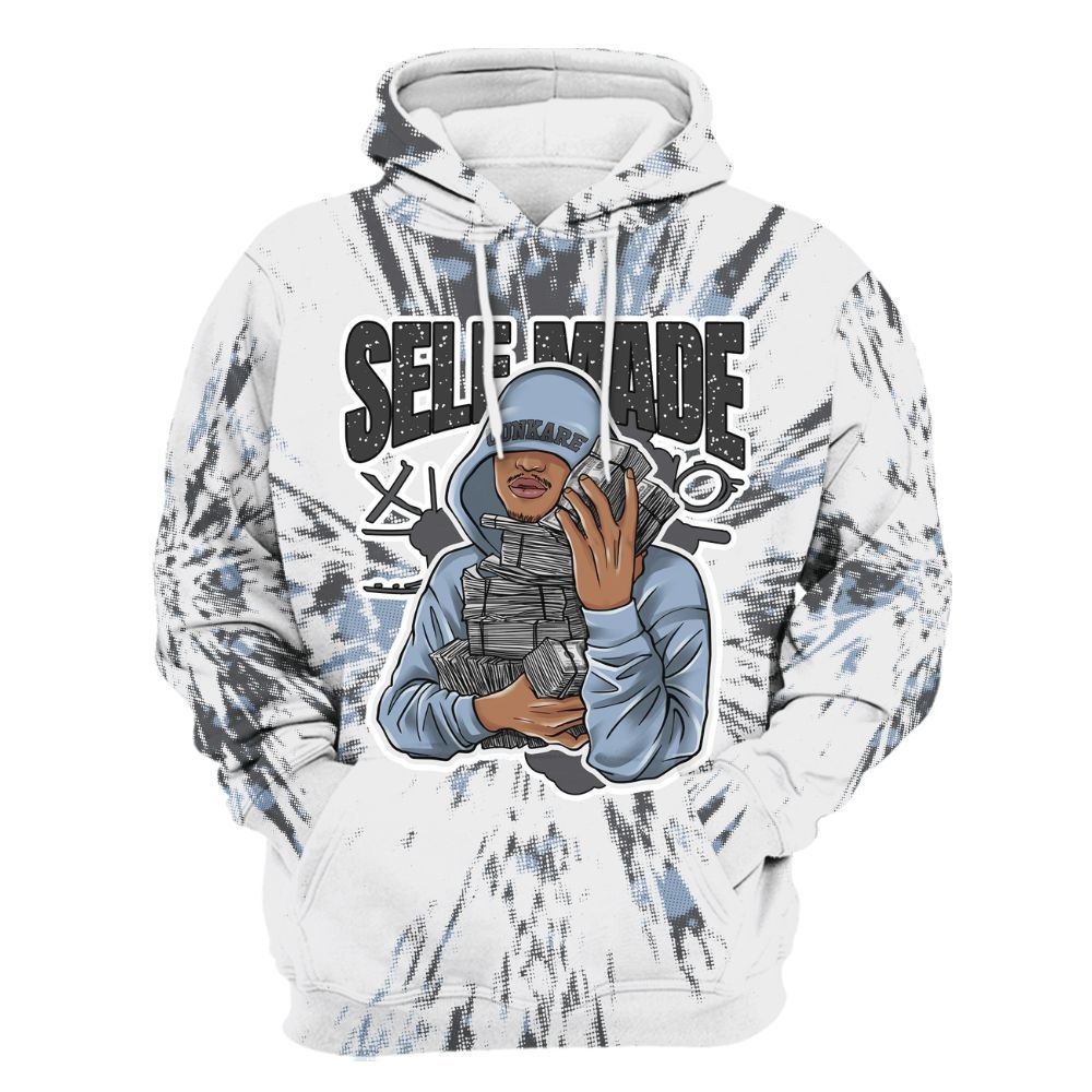 Hoodie To Match Reverse Black White 6s - Selfmade Lux All Over Print