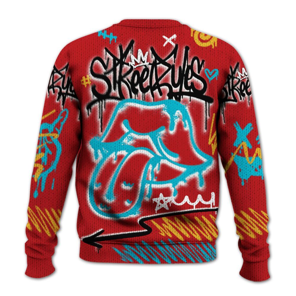 Knitted Sweater To Match Dunk Low Fruity Pebbles - Break Rules Streetwear